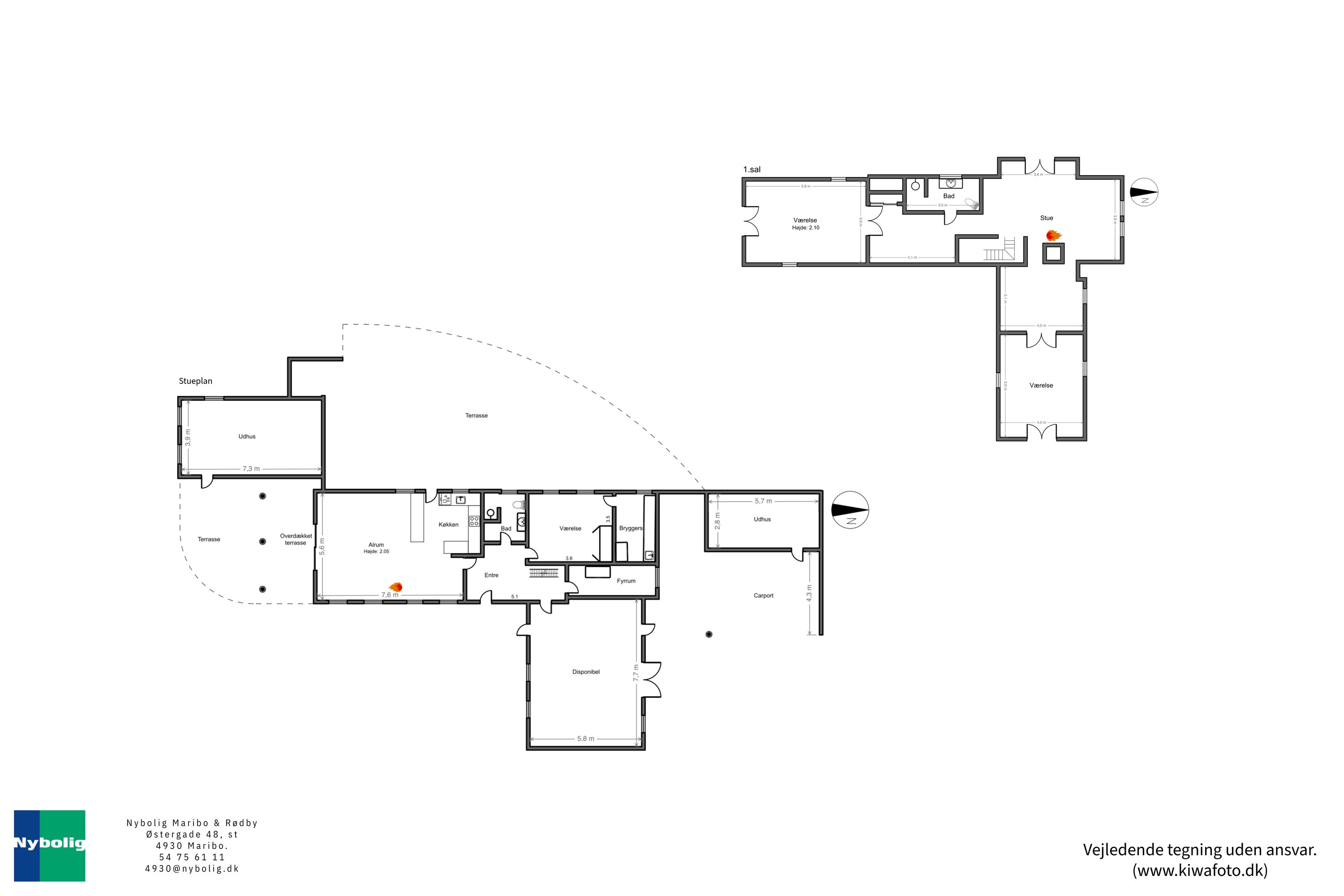 Plantegninger billede af Sætmadsvej 3, Erikstrup, 4930 Maribo