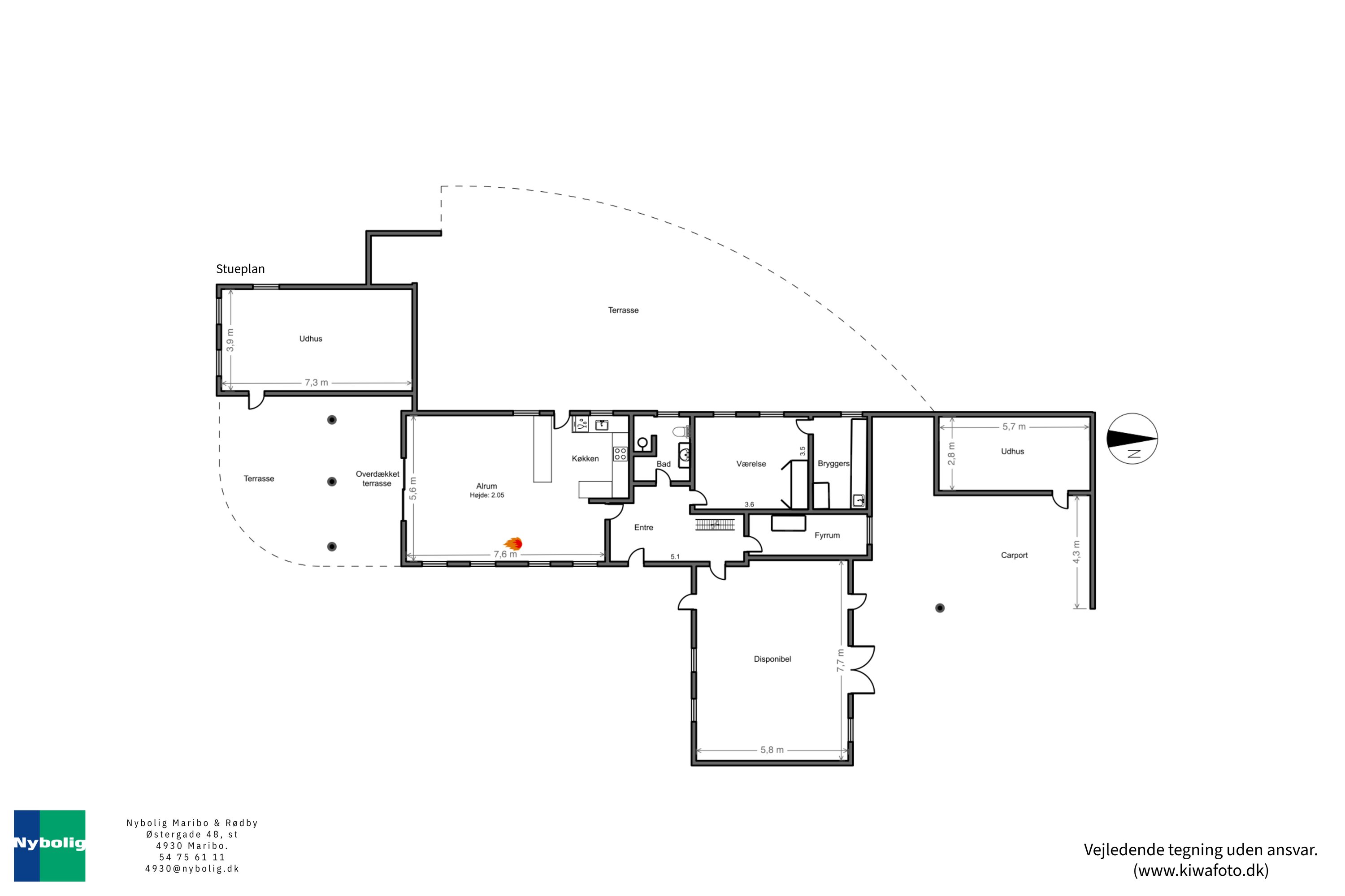 Plantegninger billede af Sætmadsvej 3, Erikstrup, 4930 Maribo