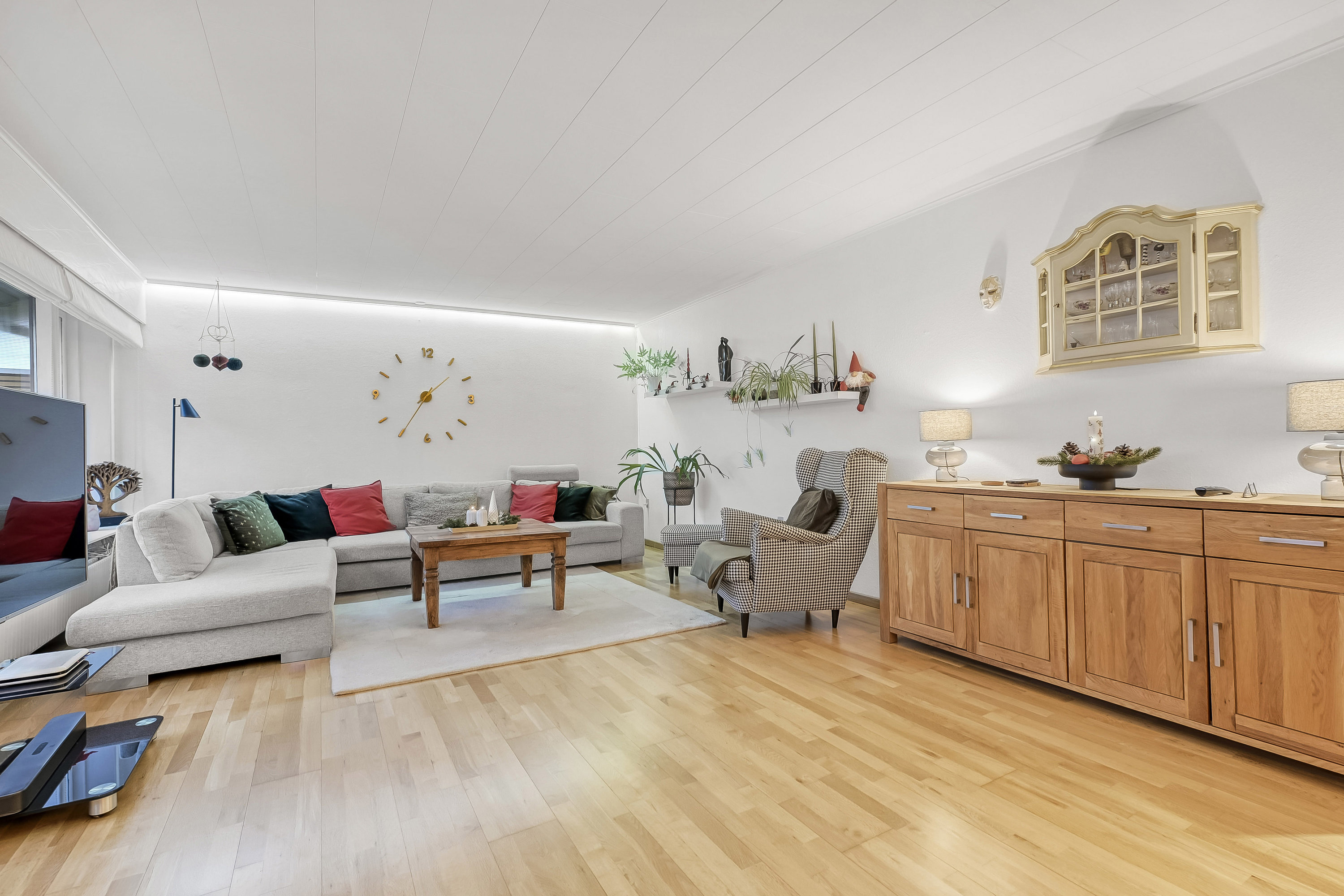 Fremhævet stue billede i fuldskærmstilstand. Billede af Vestparken 23, 6840 Oksbøl