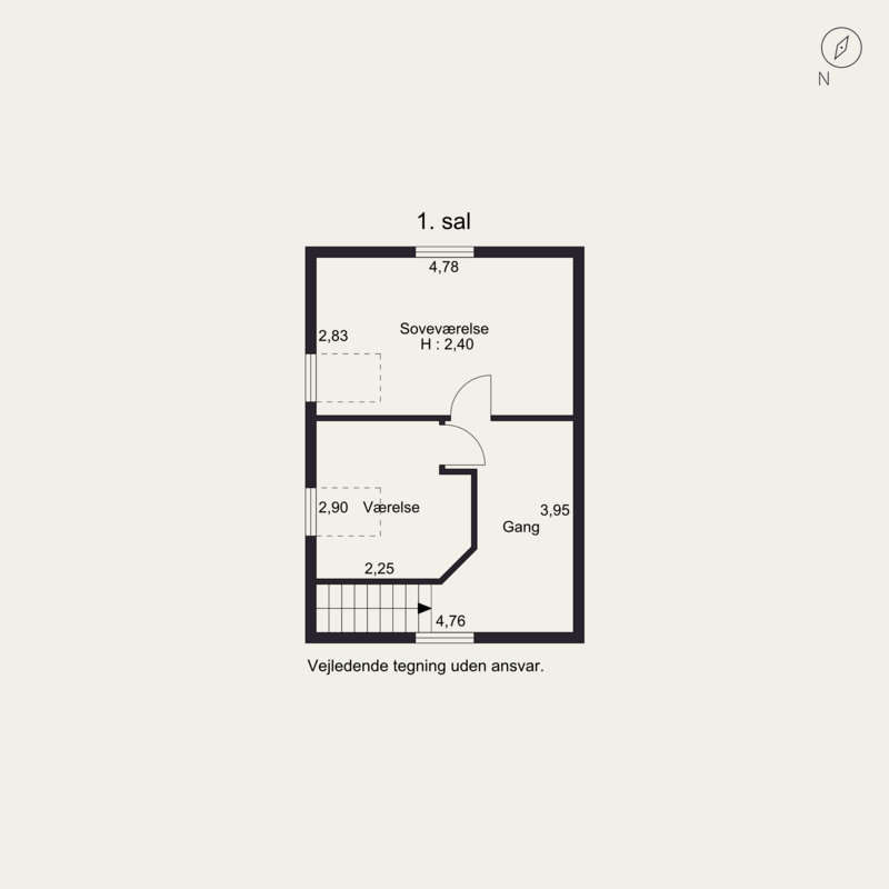 Plantegninger billede af Bjerregade 2, 8722 Hedensted