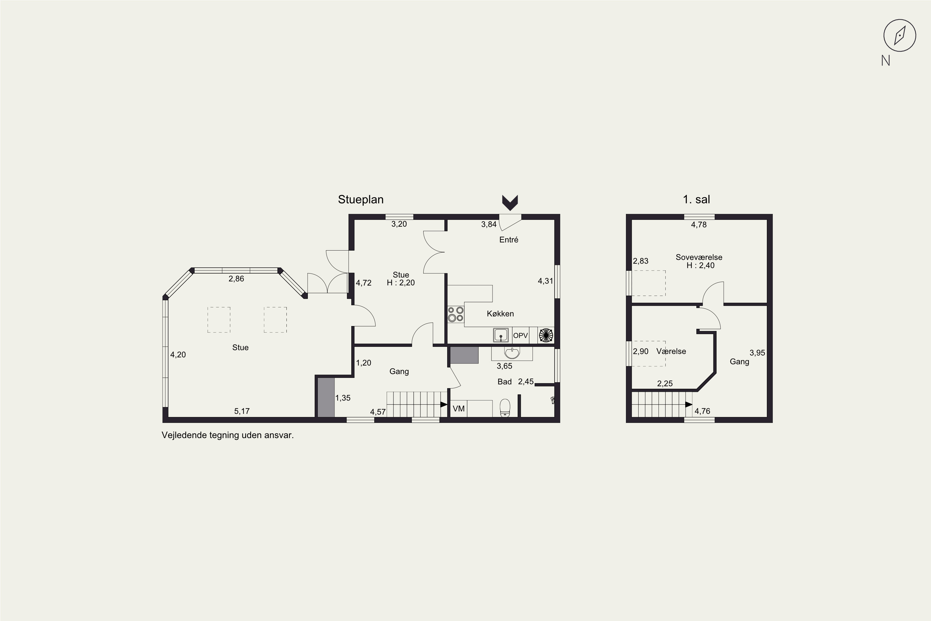 Plantegninger billede af Bjerregade 2, 8722 Hedensted