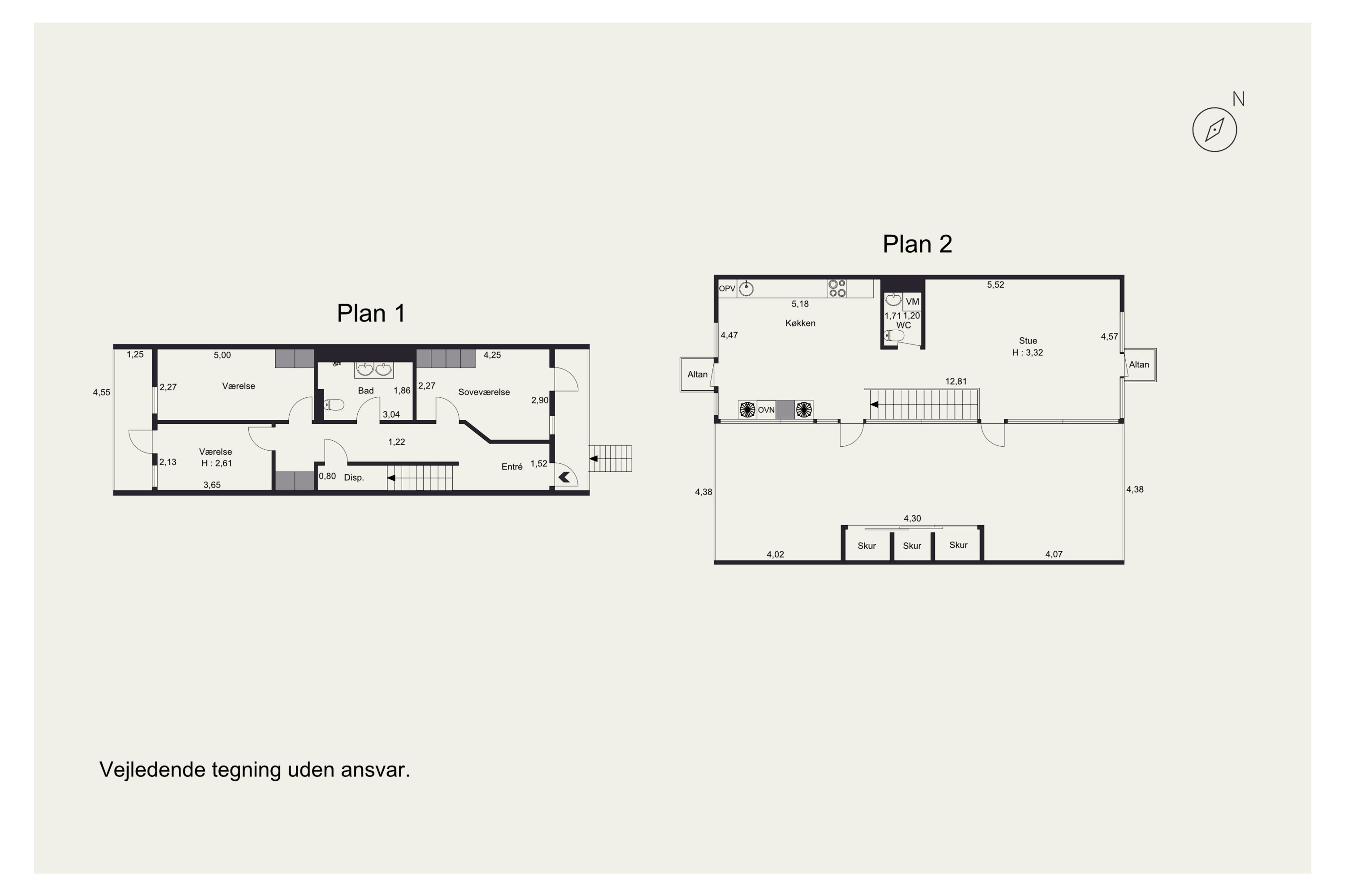 Plantegninger billede af Pilehøj 8B, 1. th., 3460 Birkerød