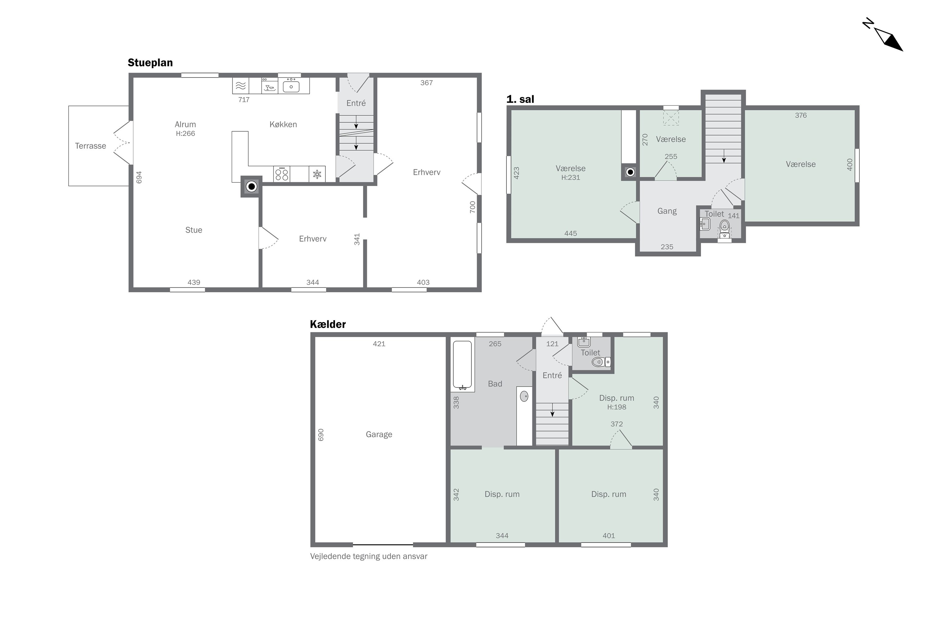 Plantegninger billede af Munkholmvej 43, 4300 Holbæk
