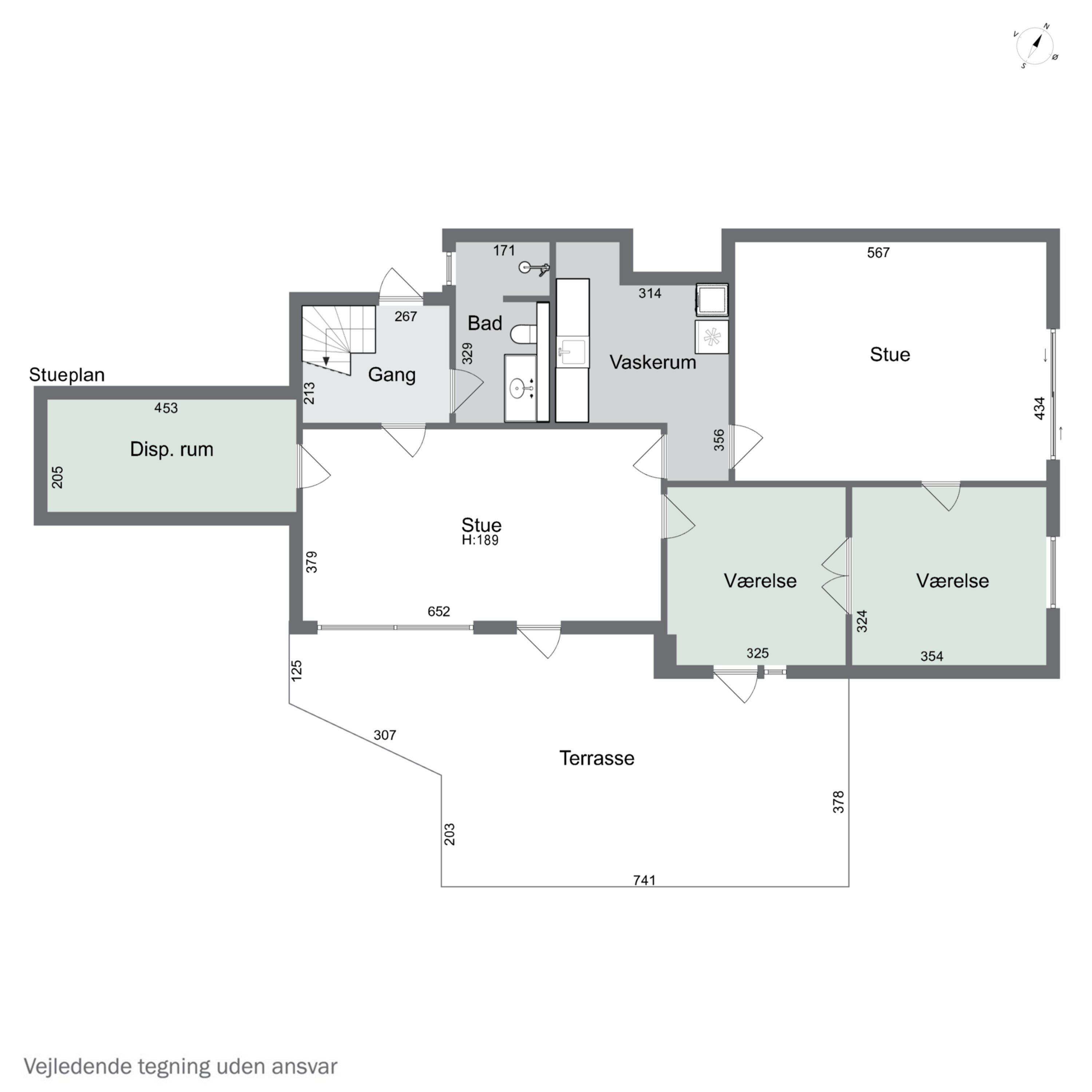 Plantegninger billede af Mosebakken 18B, 2830 Virum