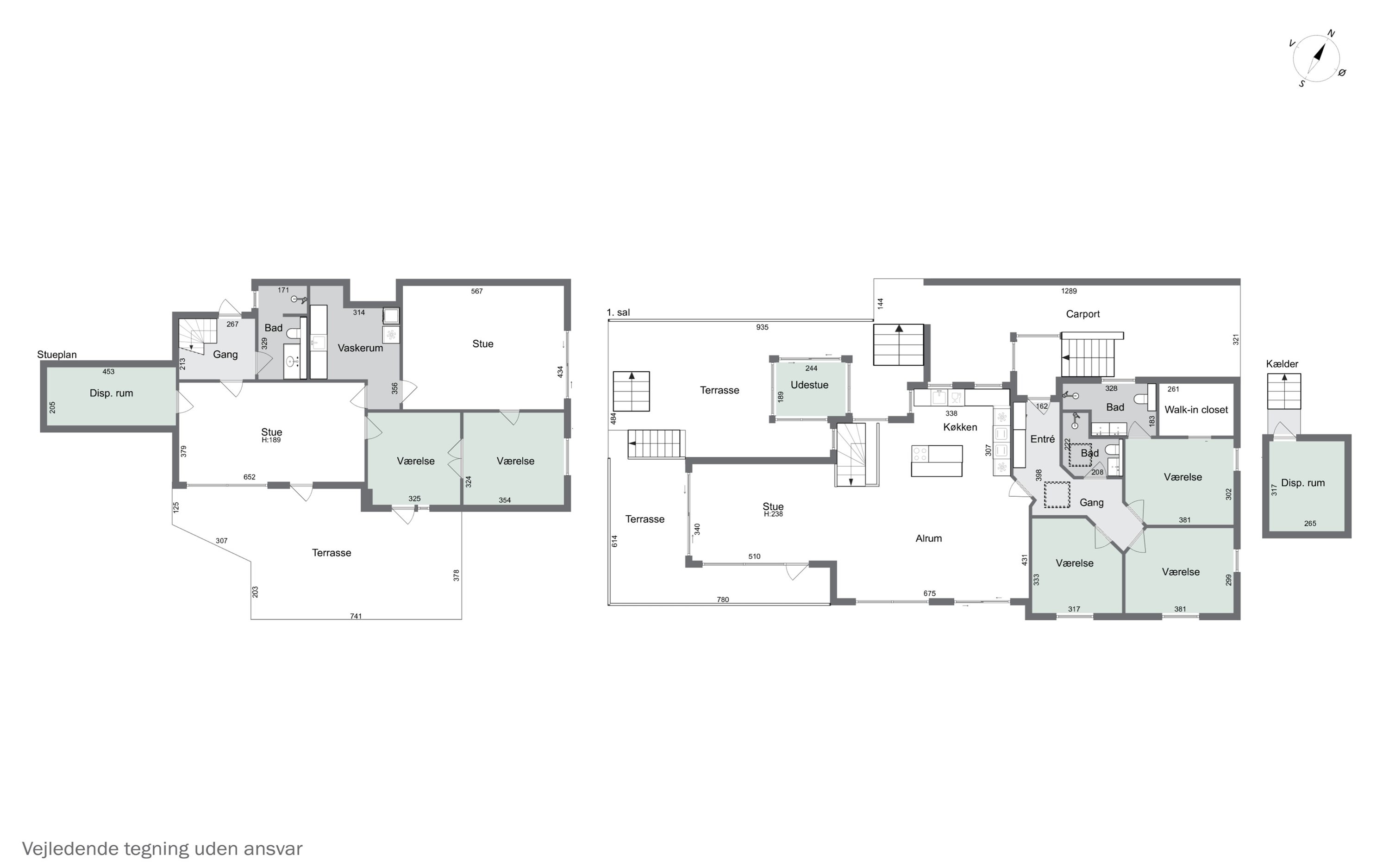 Plantegninger billede af Mosebakken 18B, 2830 Virum