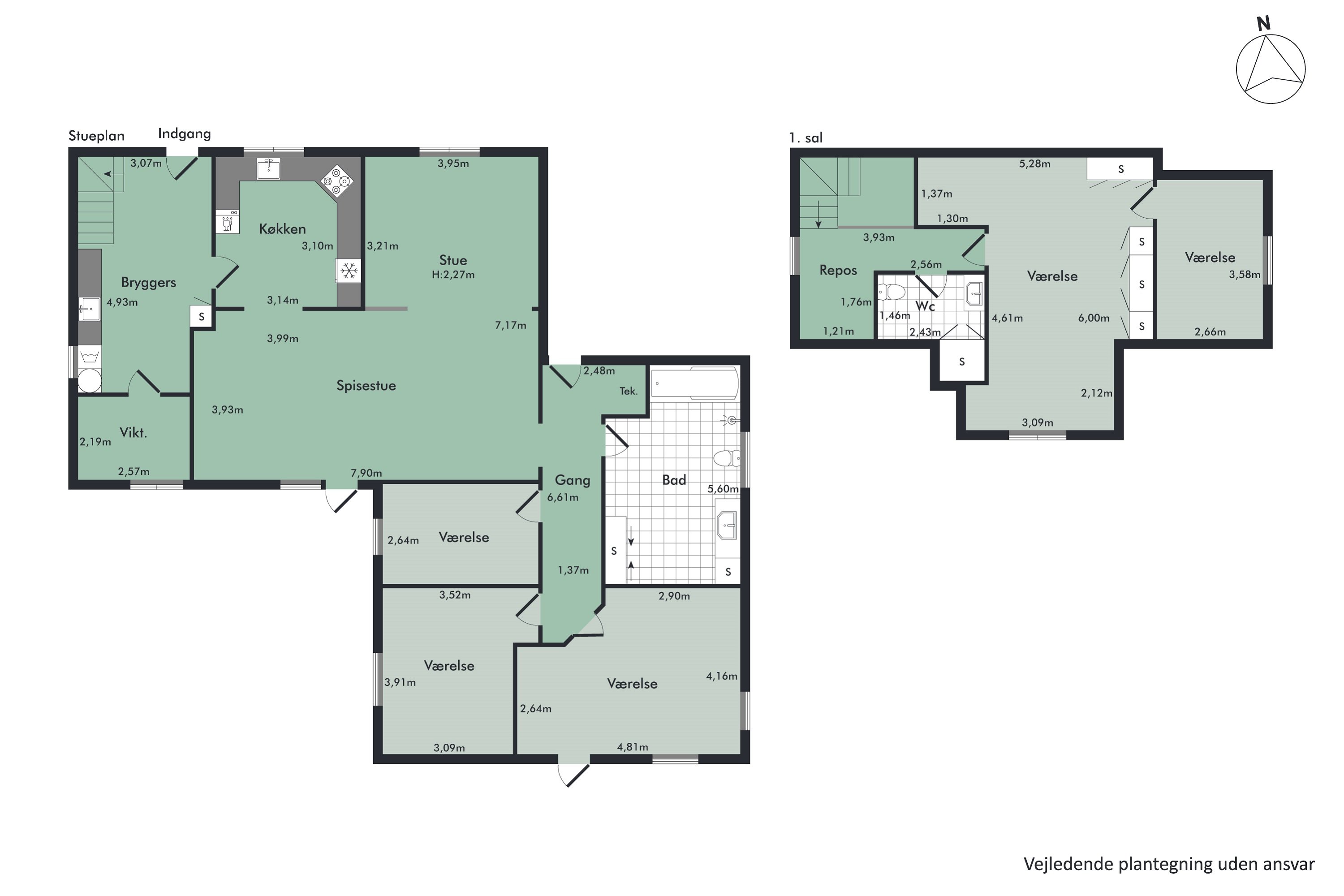 Plantegninger billede af Kjemtrupvej 7, Rørbæk, 9500 Hobro