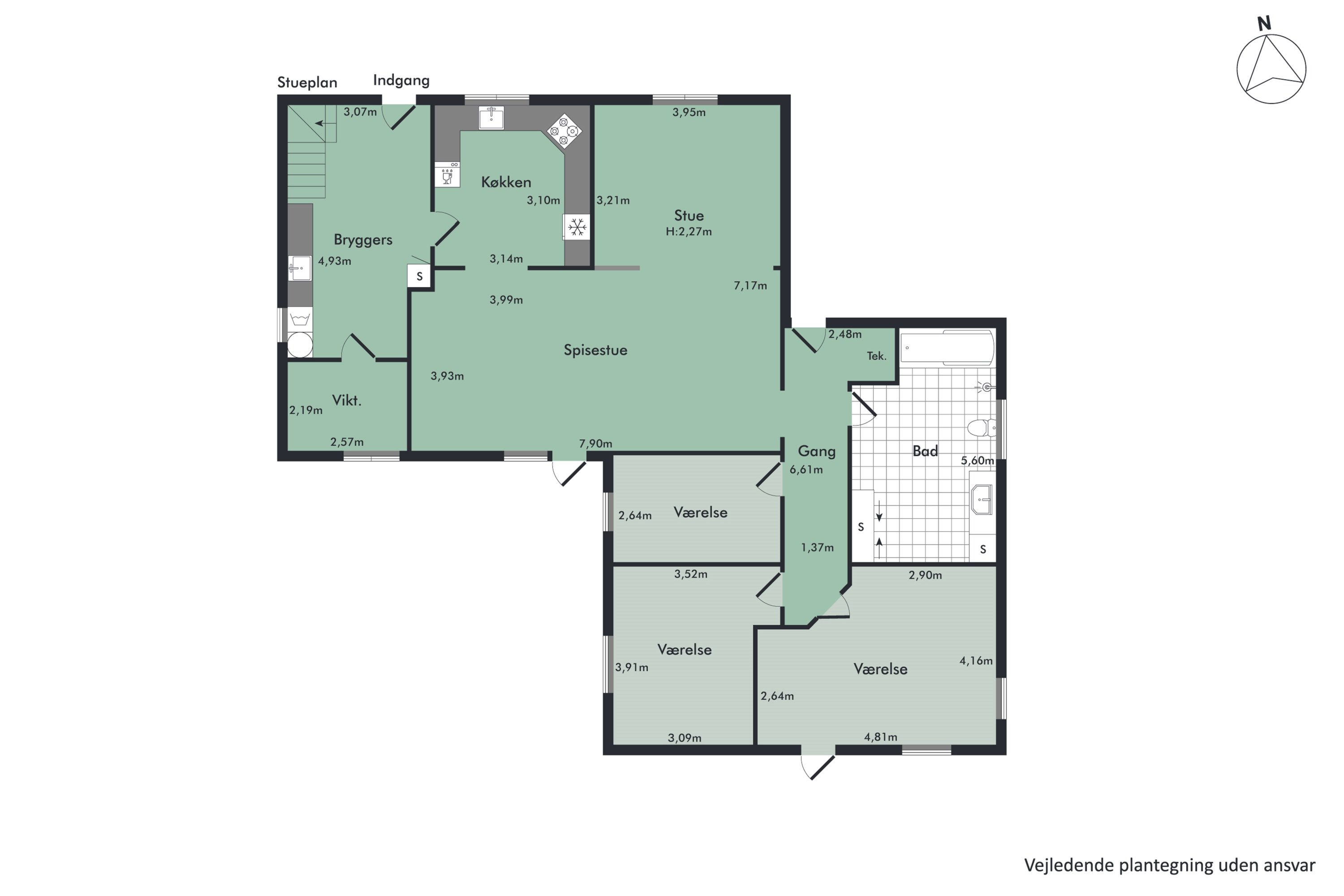 Plantegninger billede af Kjemtrupvej 7, Rørbæk, 9500 Hobro