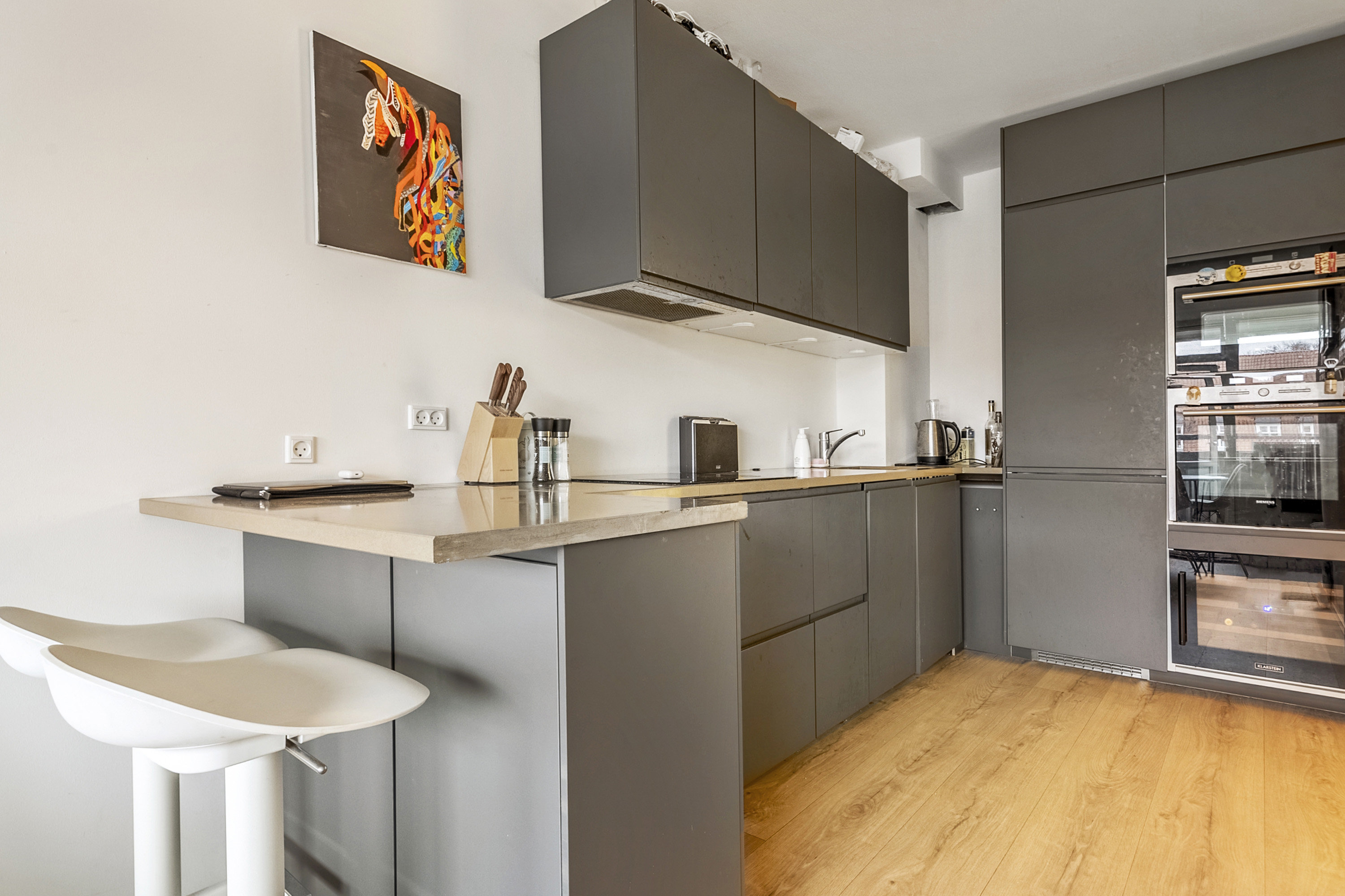 Fremhævet køkken billede i fuldskærmstilstand. Billede af Edouard Suensons Gade 4, 4. b., Trøjborg, 8200 Aarhus N