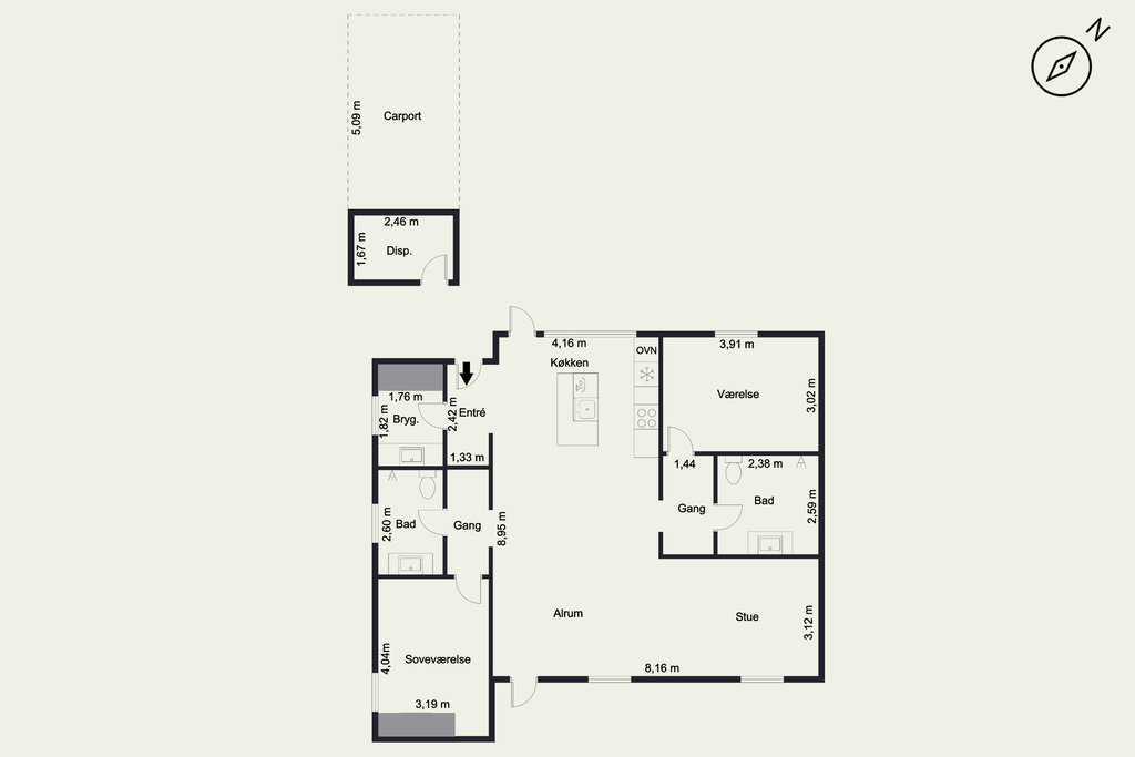 Fremhævet  billede i fuldskærmstilstand. Billede af Tavlund Allé 36, Lind, 7400 Herning
