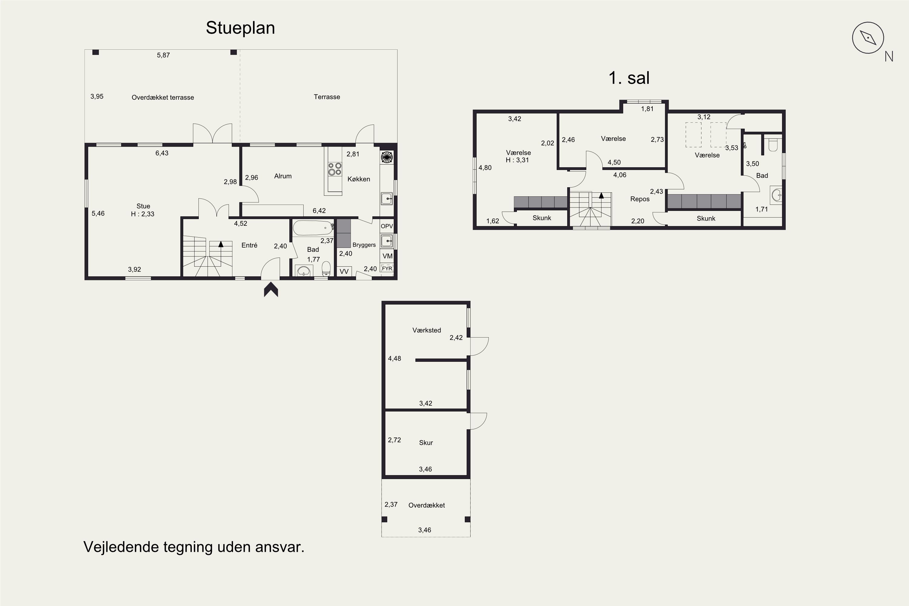 Plantegninger billede af Engvej 9D, 2625 Vallensbæk