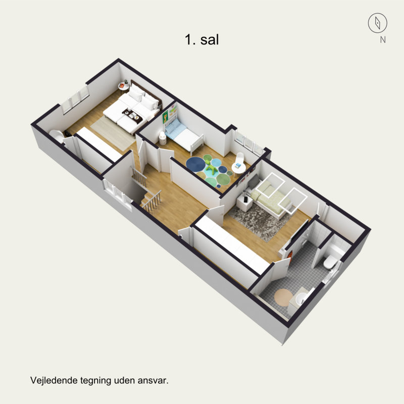 Plantegninger billede af Engvej 9D, 2625 Vallensbæk