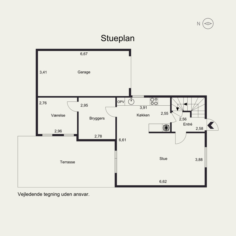 Plantegninger billede af Møllevænget 19, 9870 Sindal