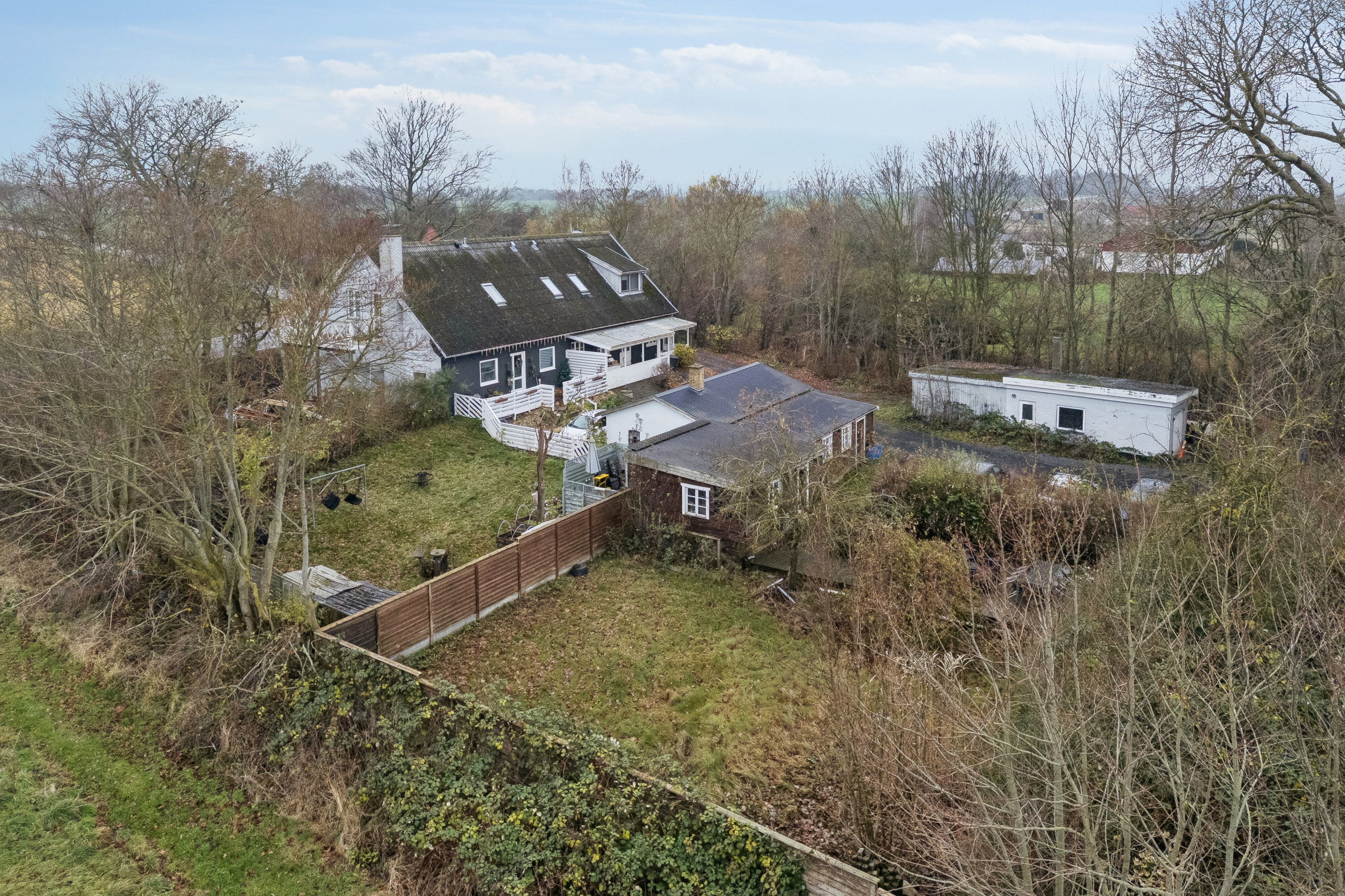 Fremhævet luftfoto billede i fuldskærmstilstand. Billede af Kalundborgvej 96, 1. tv., Jernbjerg, 4200 Slagelse