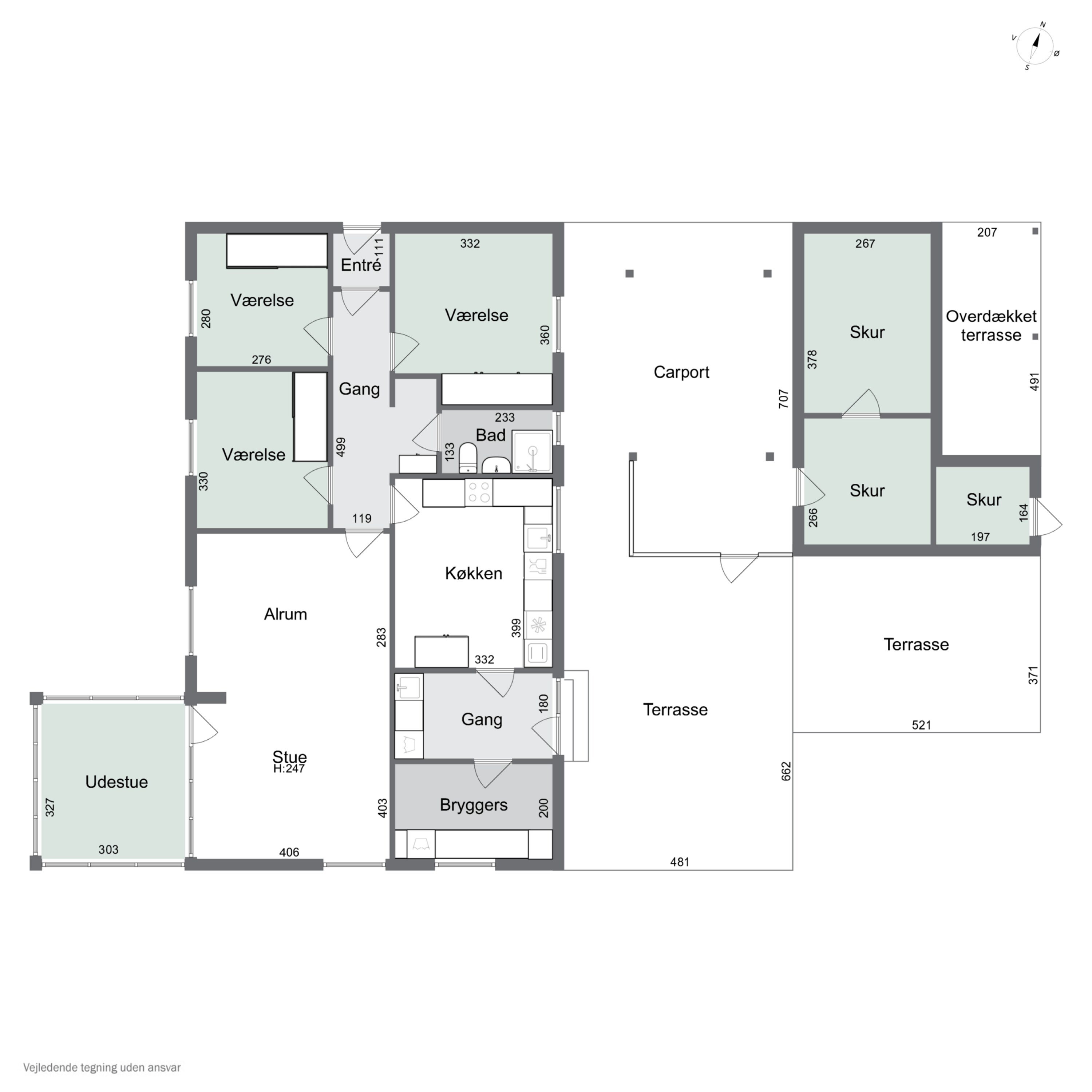 Plantegninger billede af Skolevænget 2, 7430 Ikast