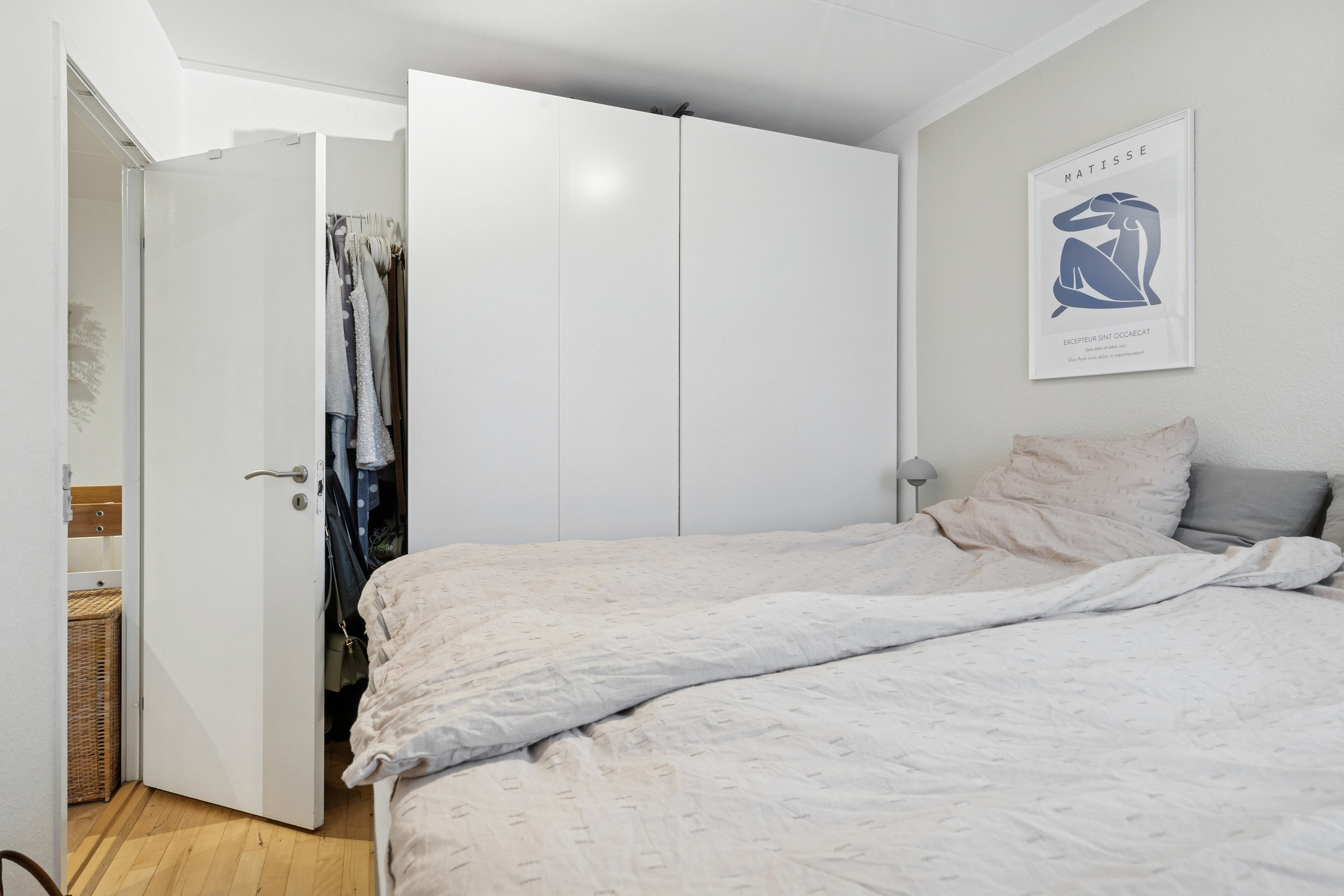 Fremhævet soveværelse billede i fuldskærmstilstand. Billede af Elmehusene 181, 2600 Glostrup