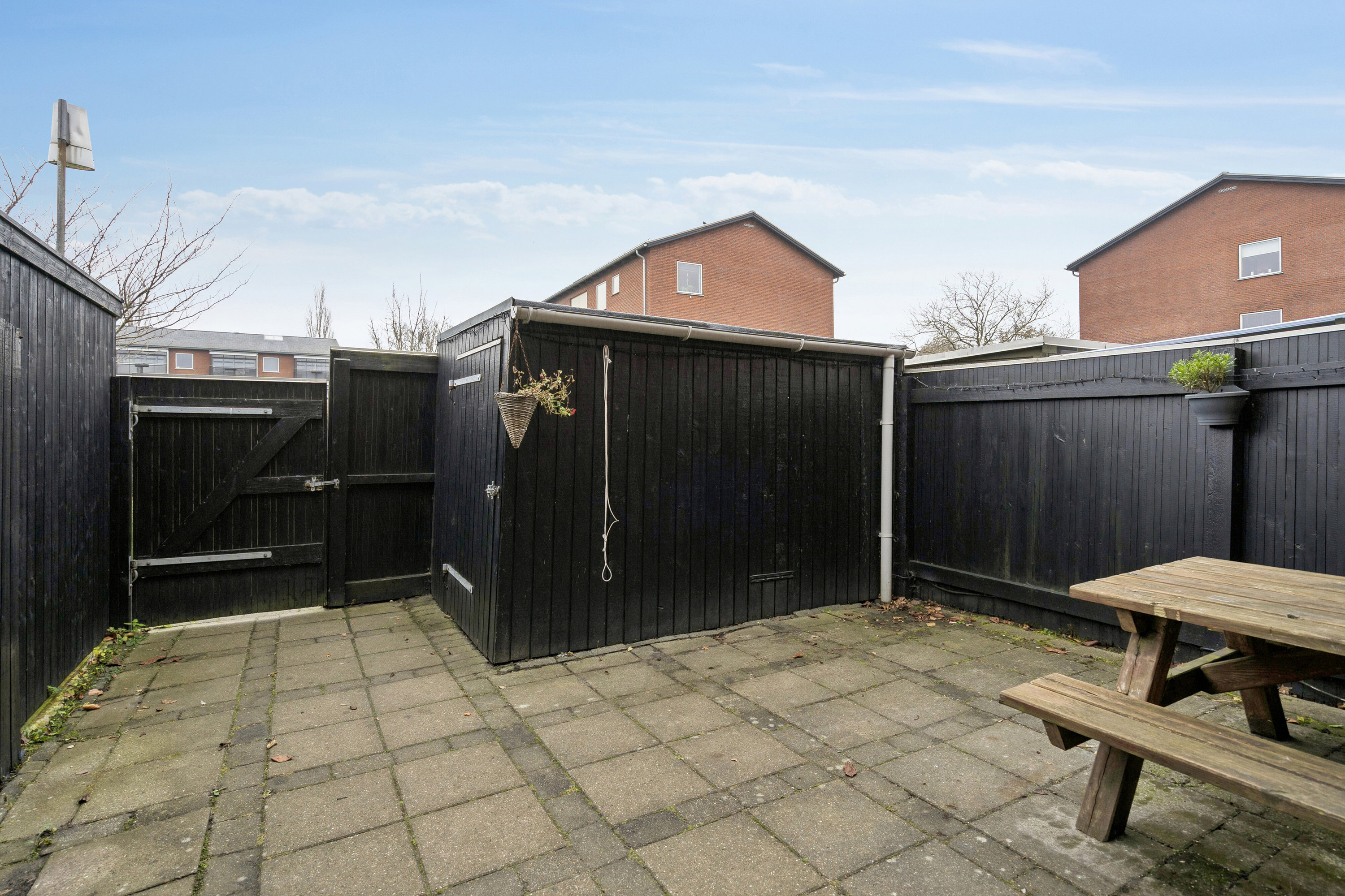 Fremhævet terrasse billede i fuldskærmstilstand. Billede af Elmehusene 181, 2600 Glostrup