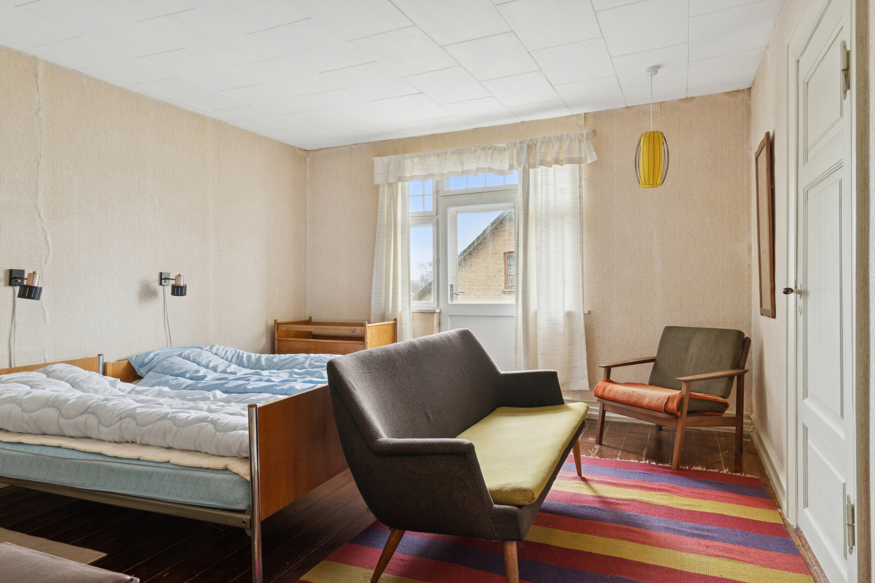 Fremhævet soveværelse billede i fuldskærmstilstand. Billede af Jorløse Byvej 28, 4470 Svebølle