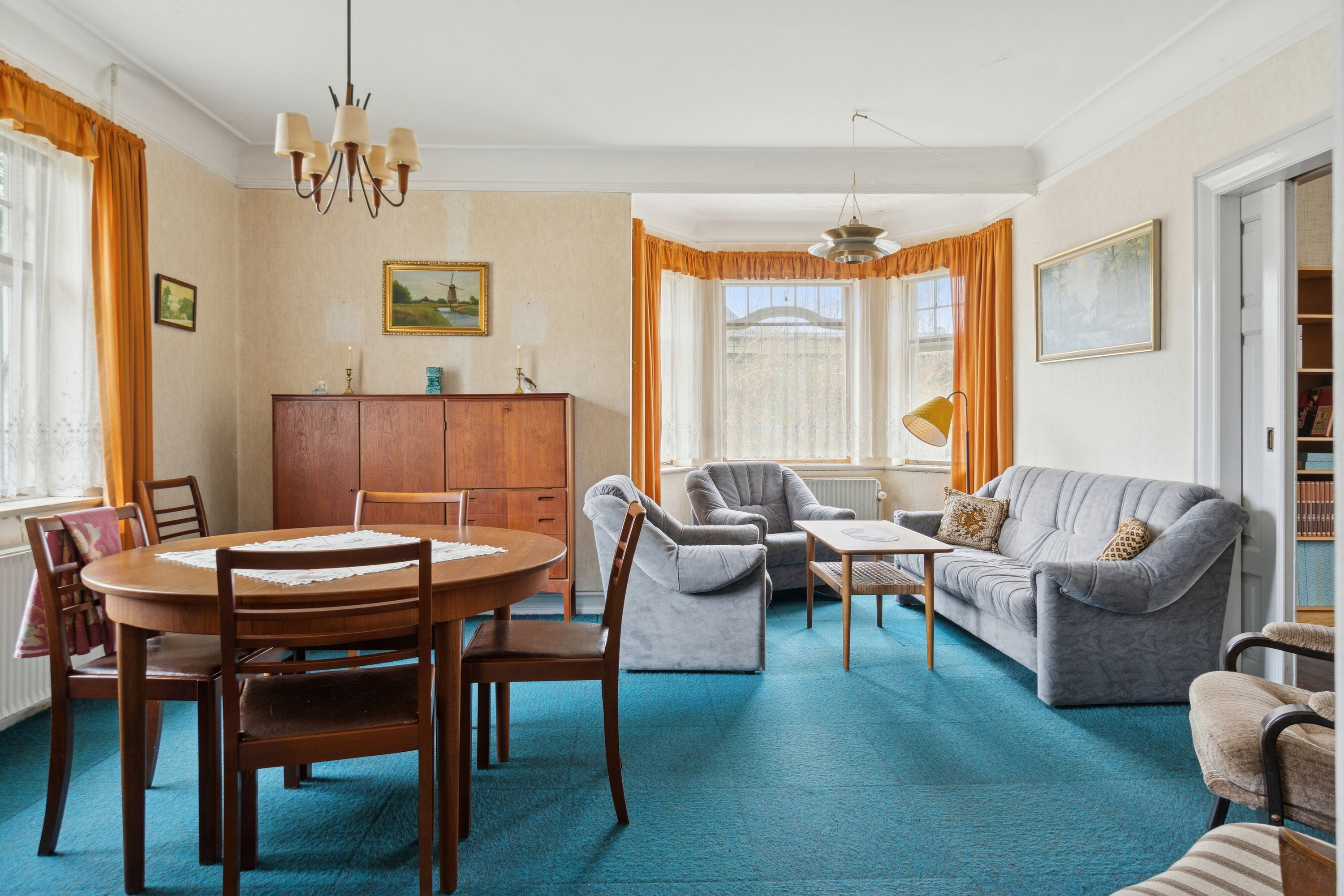 Fremhævet spisestue billede i fuldskærmstilstand. Billede af Jorløse Byvej 28, 4470 Svebølle