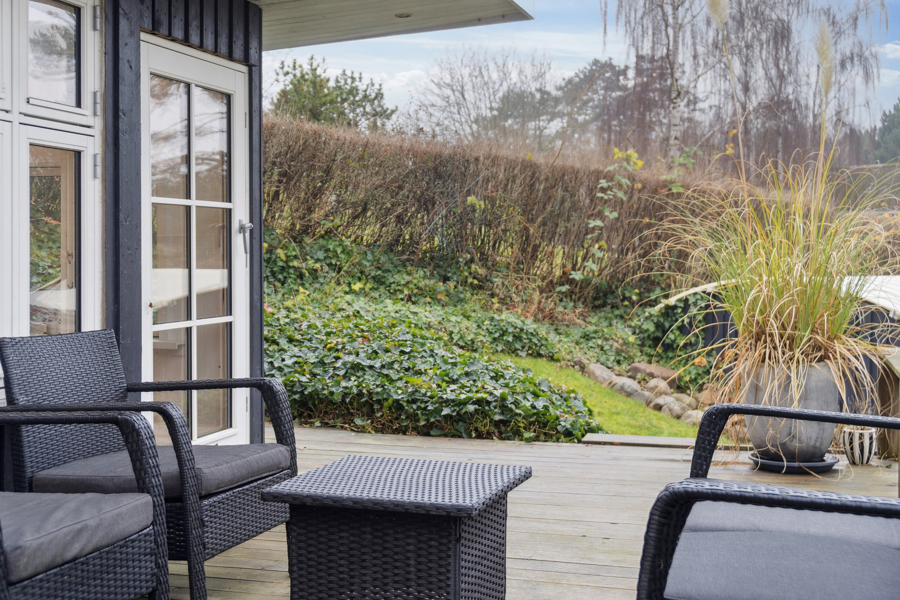 Fremhævet overdækket terrasse billede i fuldskærmstilstand. Billede af Hjorthøj 42, 4400 Kalundborg