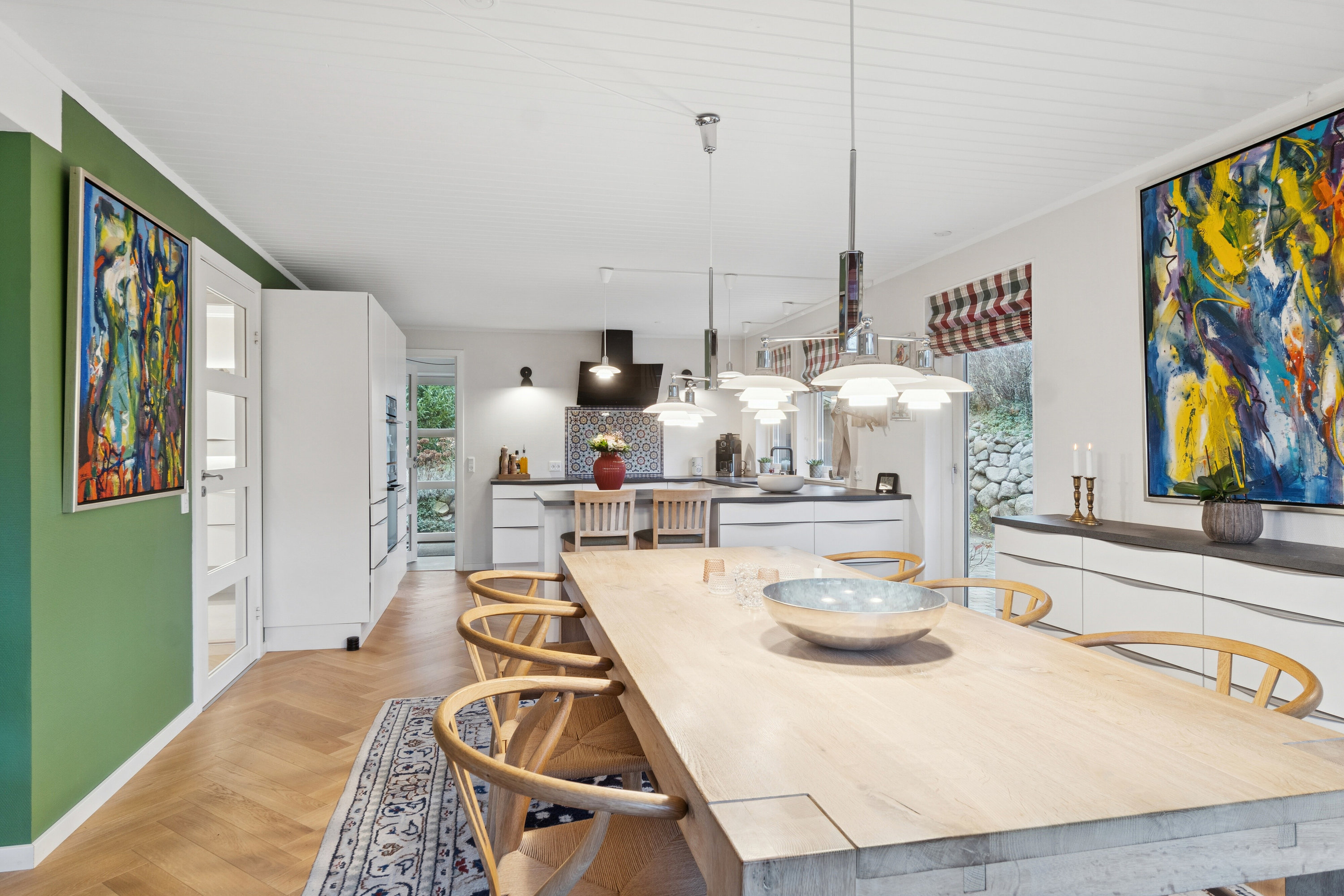 Fremhævet spisestue billede i fuldskærmstilstand. Billede af Hjorthøj 42, 4400 Kalundborg