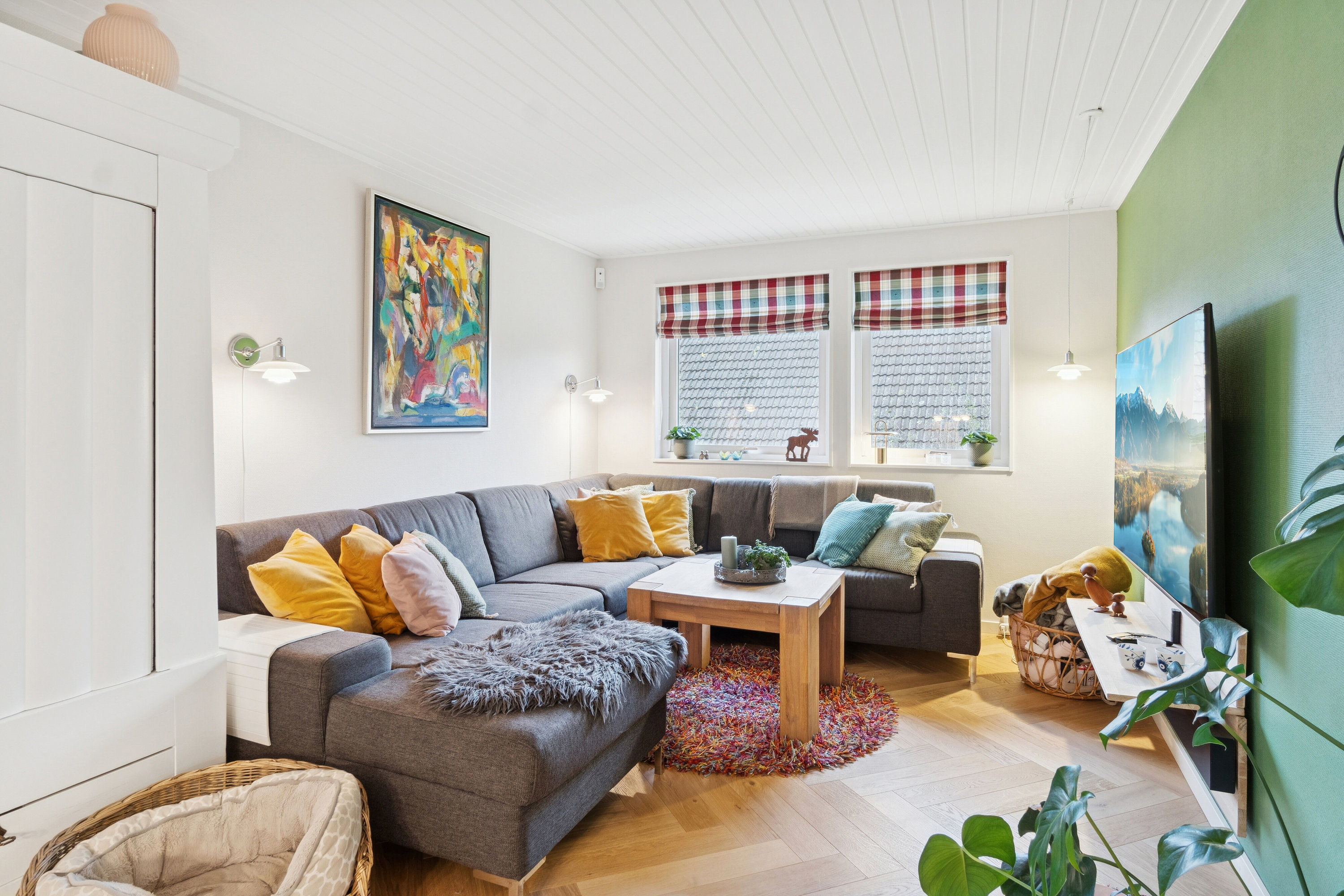 Fremhævet stue billede i fuldskærmstilstand. Billede af Hjorthøj 42, 4400 Kalundborg