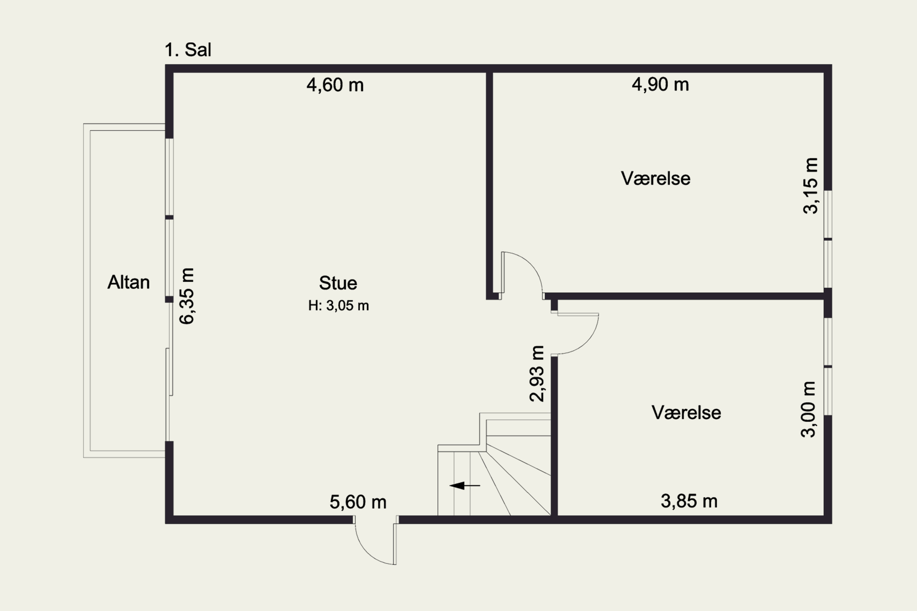 Plantegninger billede af Nordre Skanse 36B, 9900 Frederikshavn