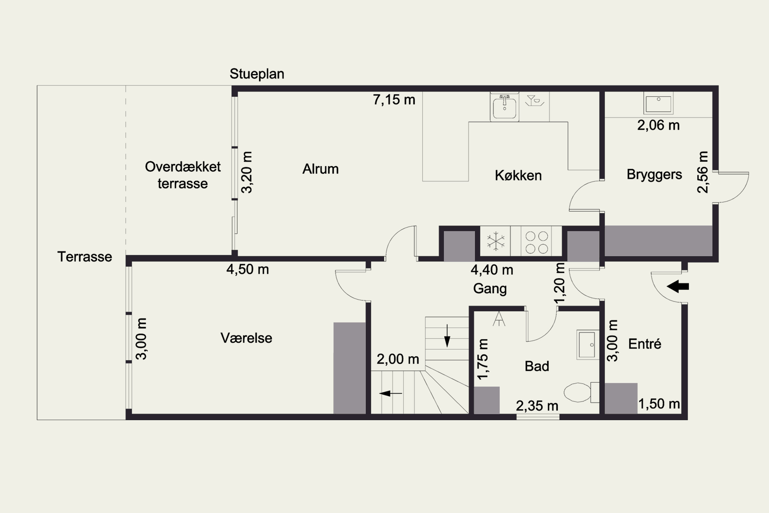Plantegninger billede af Nordre Skanse 36B, 9900 Frederikshavn
