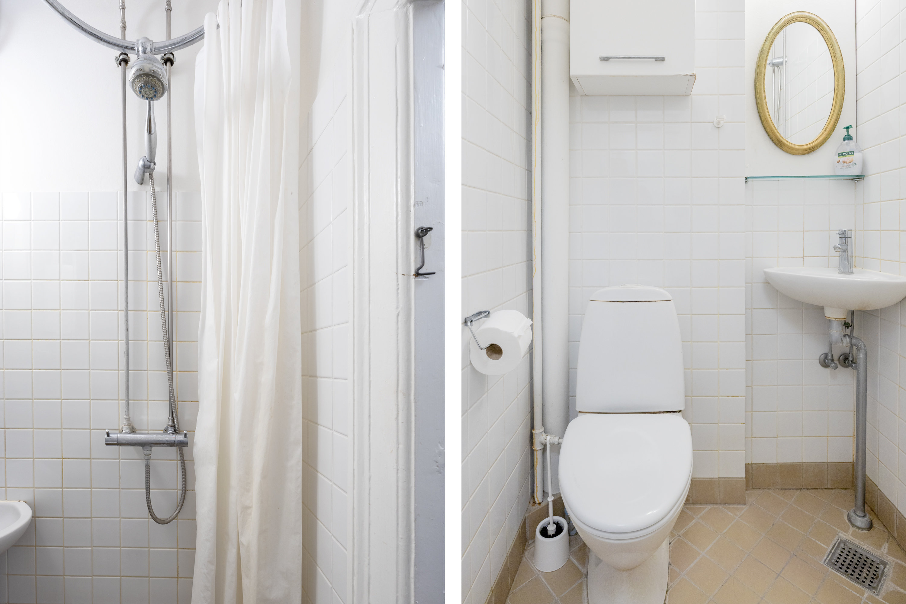 Fremhævet badeværelse billede i fuldskærmstilstand. Billede af Fiolstræde 28A, 2. th., 1171 København K