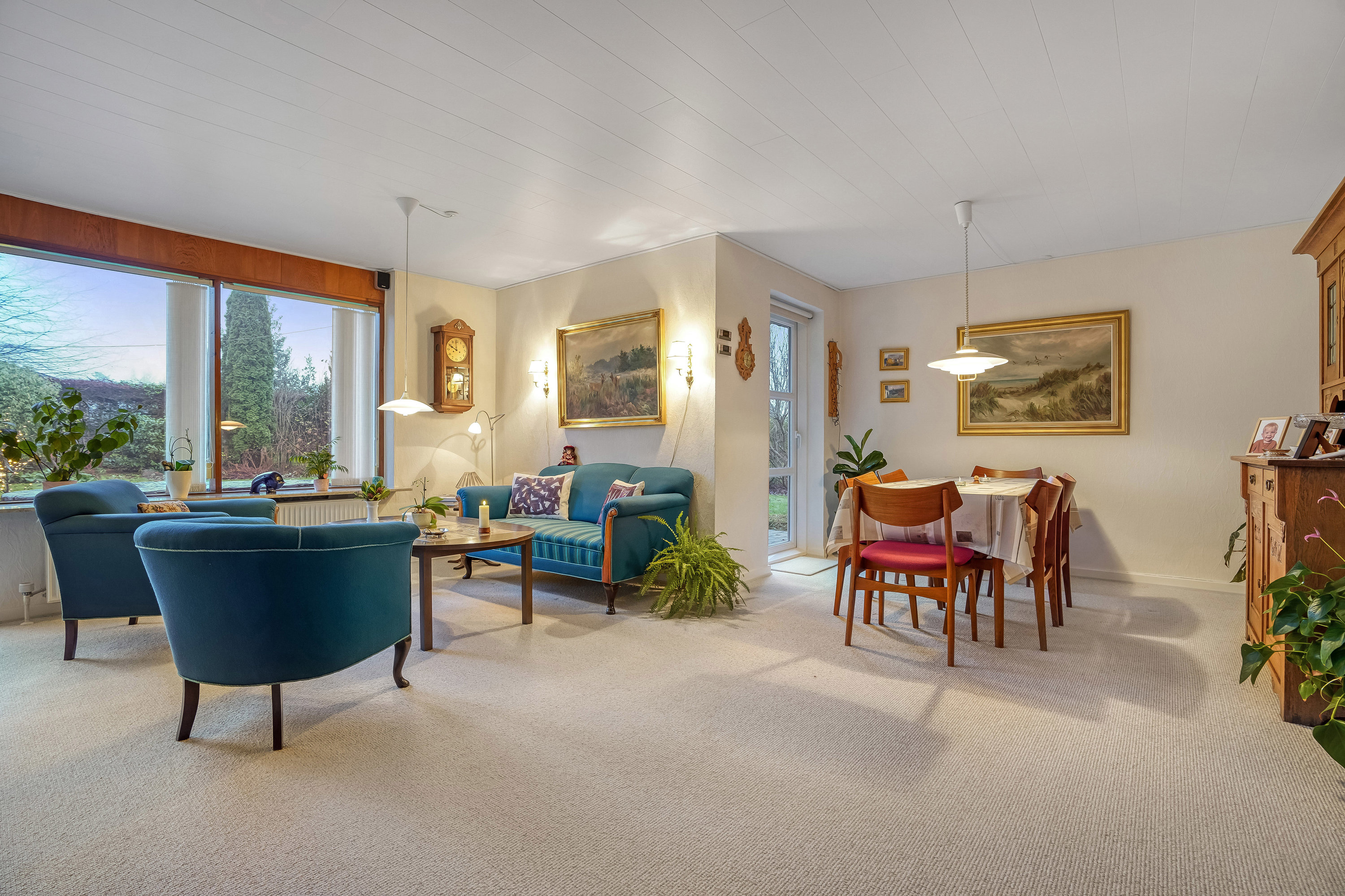 Fremhævet stue billede i fuldskærmstilstand. Billede af Bakkedraget 6, 7300 Jelling