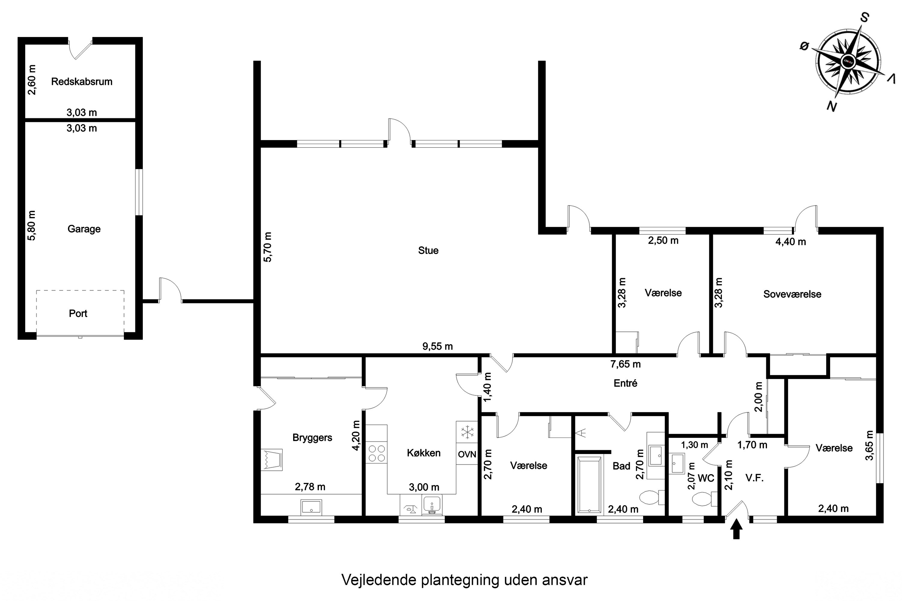 Plantegninger billede af Bakkedraget 6, 7300 Jelling