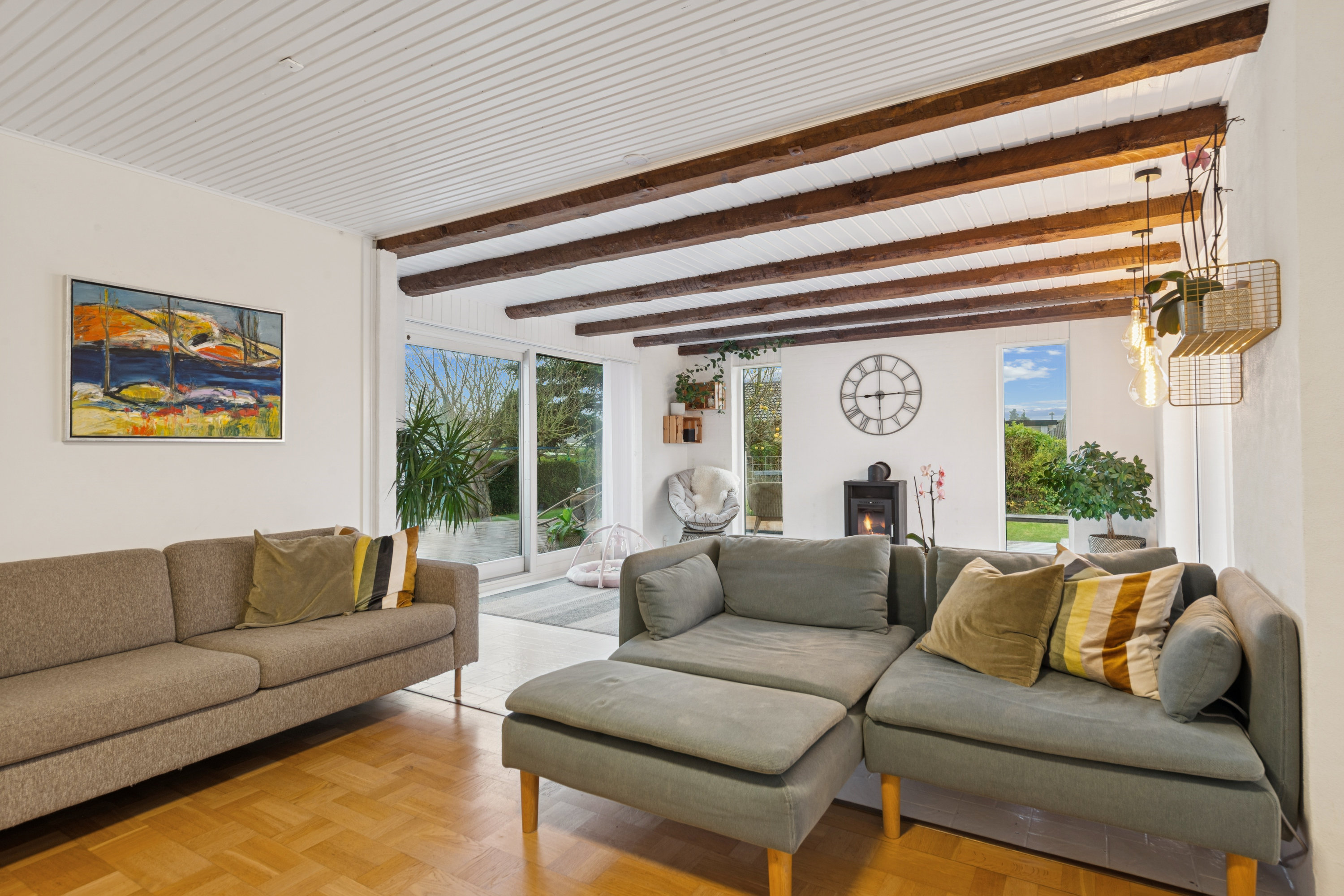 Miniaturebillede 1: stue. Billede af Højager 84, 2670 Greve