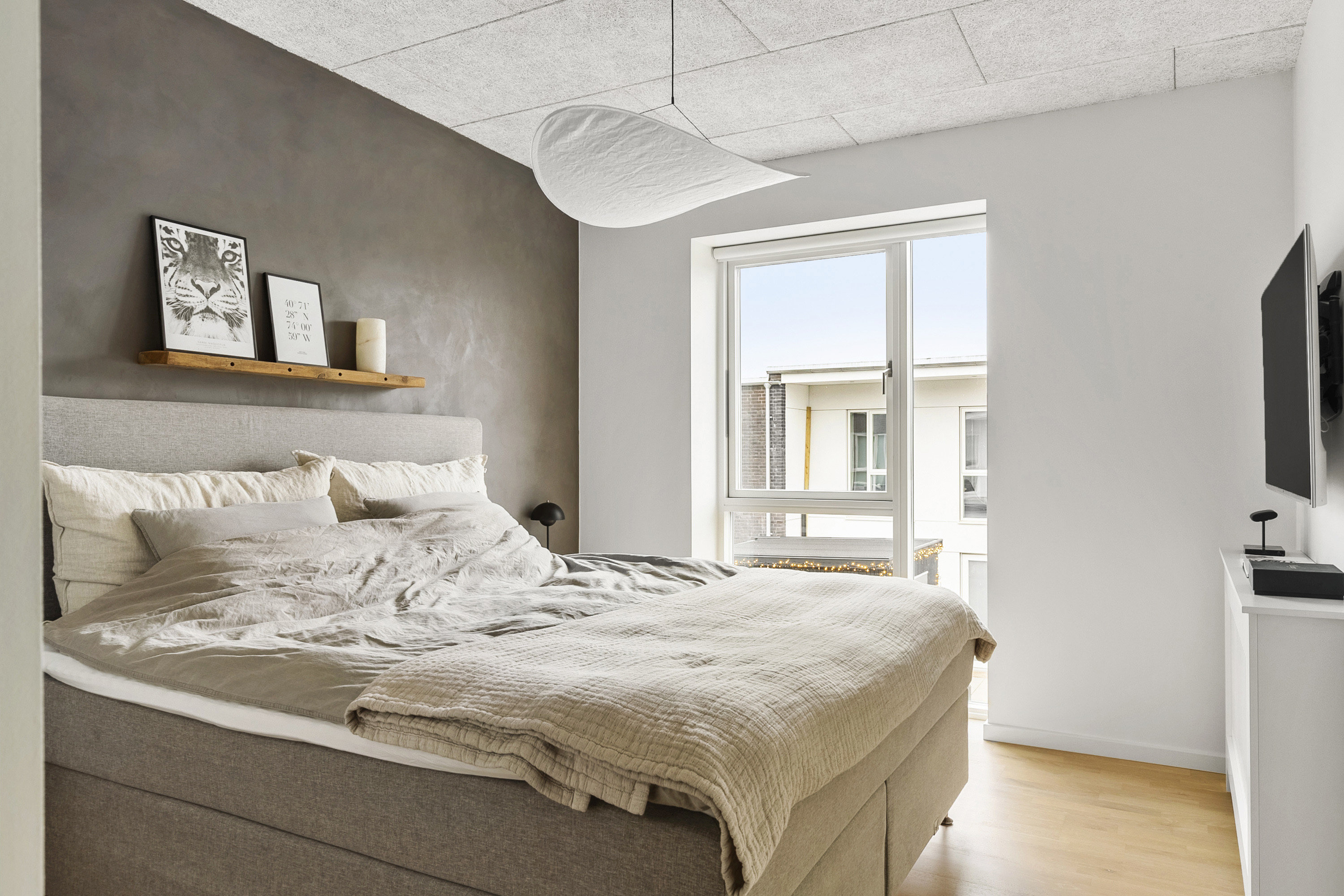 Fremhævet soveværelse billede i fuldskærmstilstand. Billede af Østergårds Alle 66, 8362 Hørning