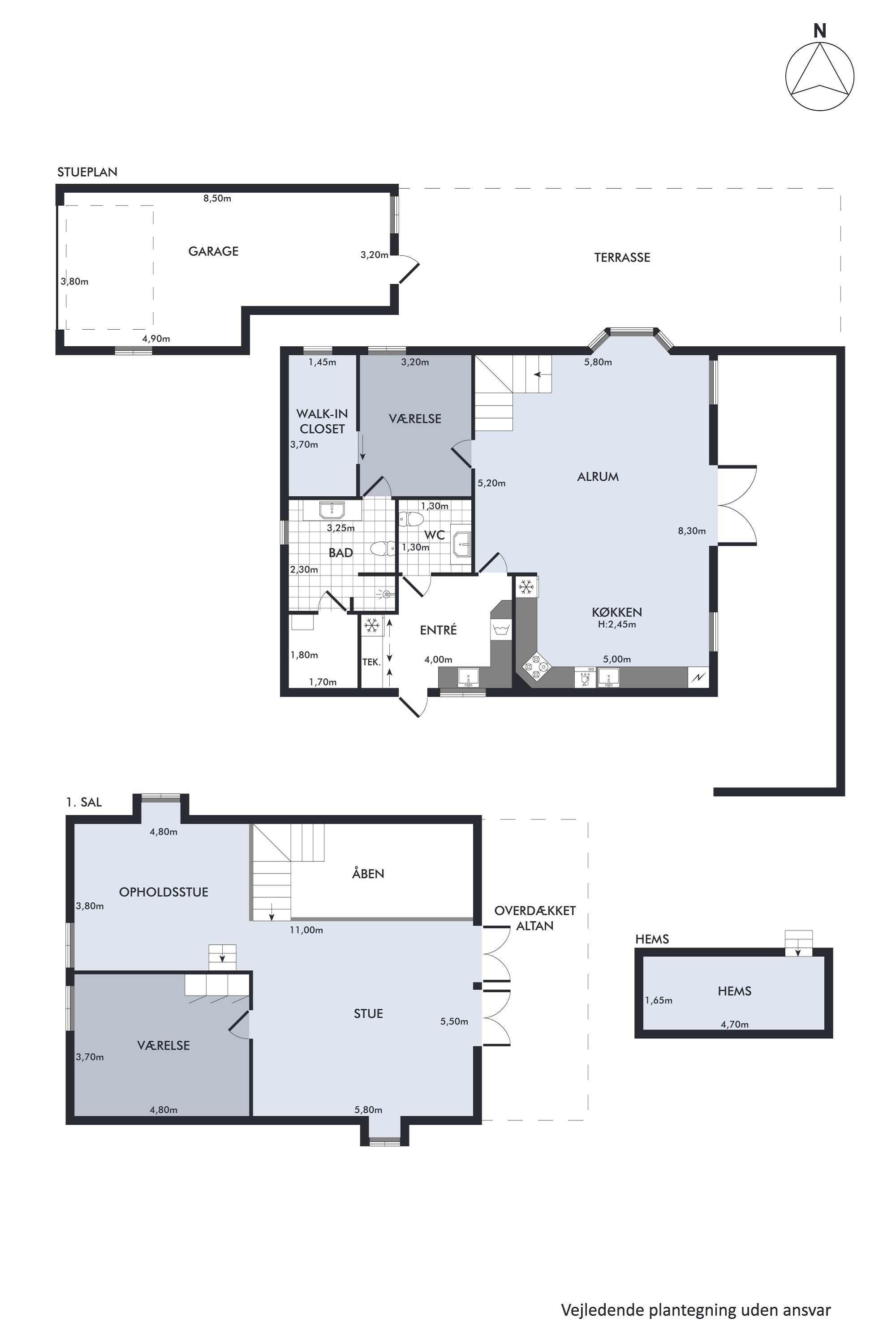 Plantegninger billede af Amstrup Bakker 32, 8860 Ulstrup