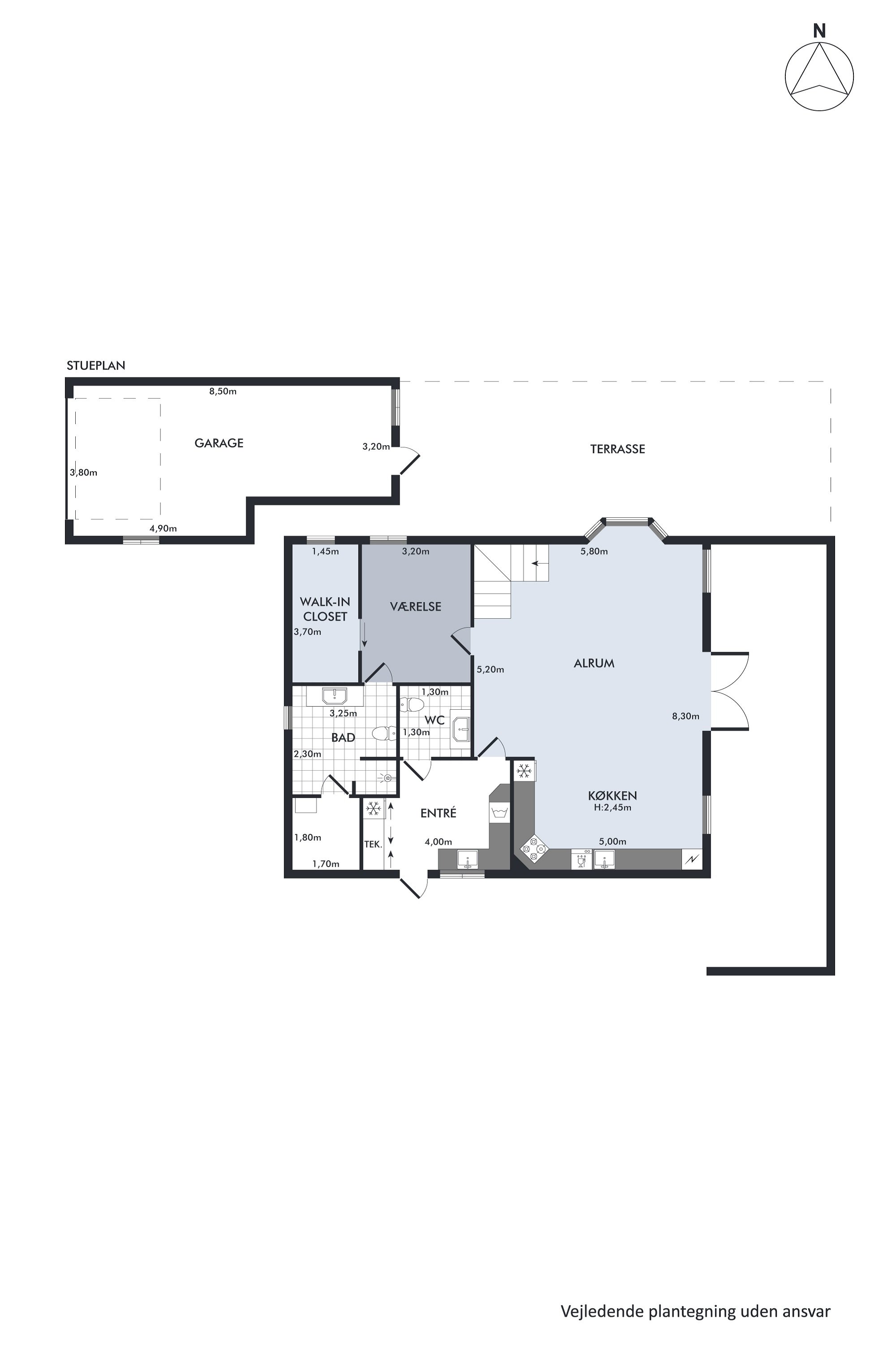 Plantegninger billede af Amstrup Bakker 32, 8860 Ulstrup
