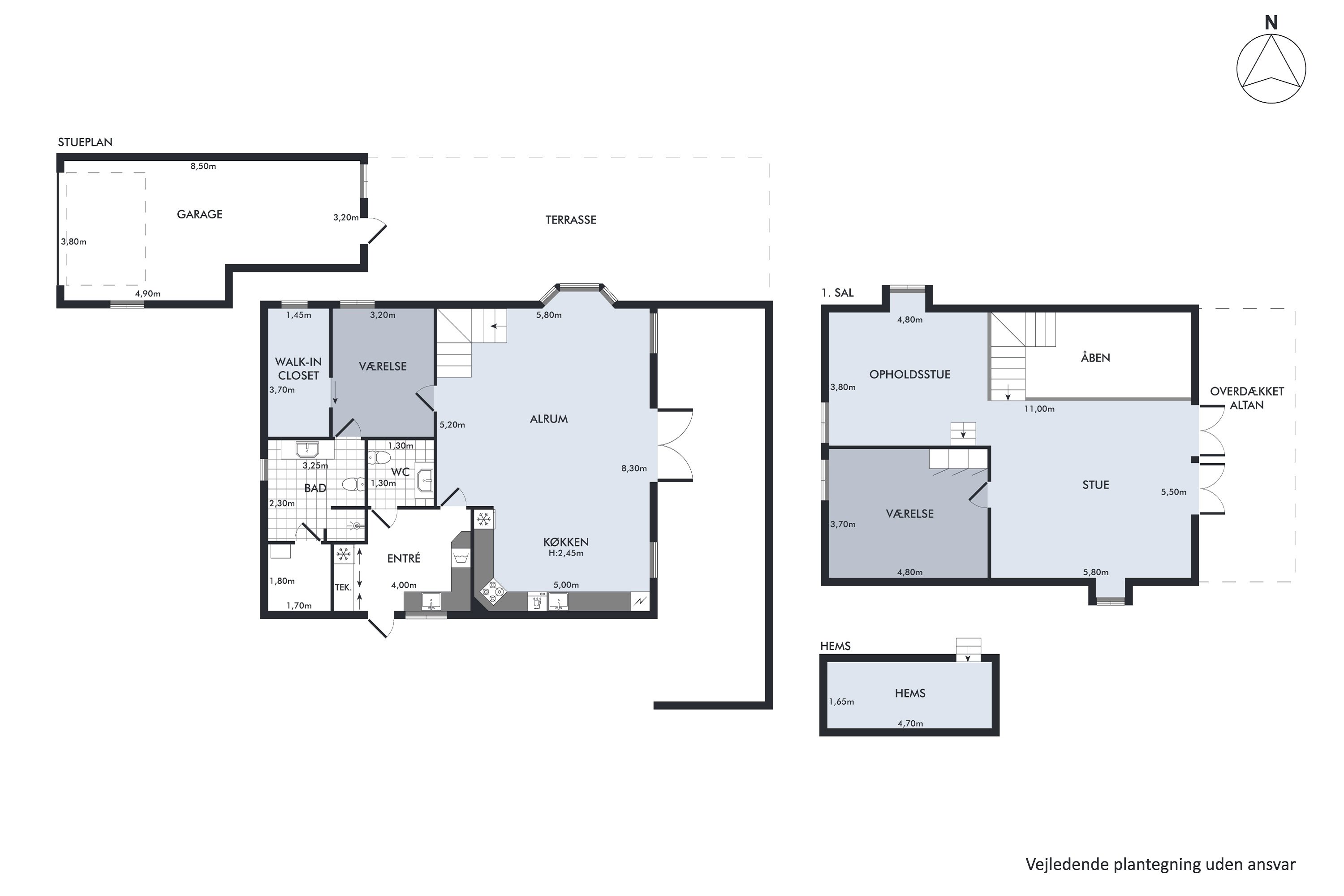 Plantegninger billede af Amstrup Bakker 32, 8860 Ulstrup