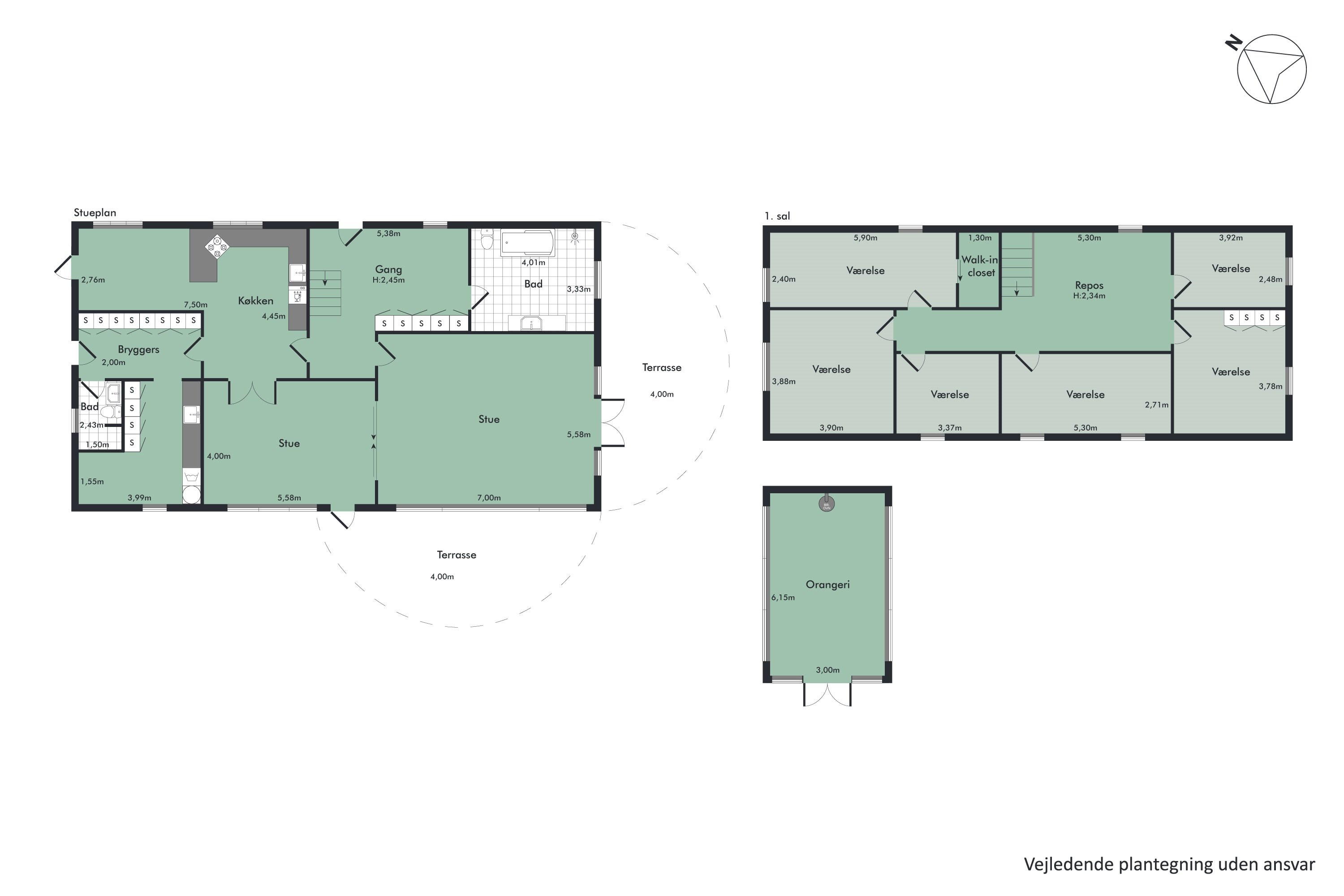 Plantegninger billede af Melholtvej 63, Ulsted, 9370 Hals