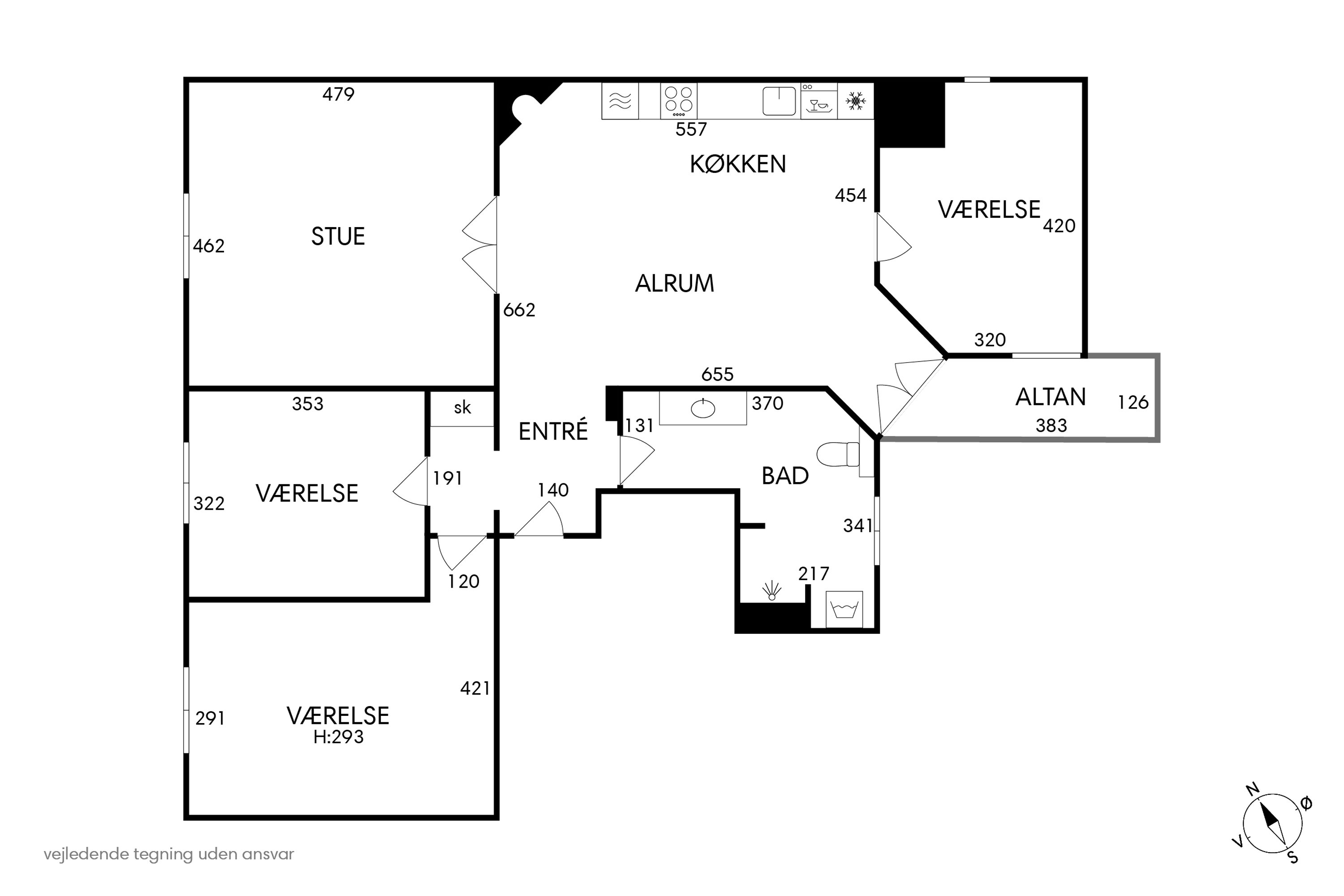 Plantegninger billede af Linnésgade 22C, 4. th., 1361 København K
