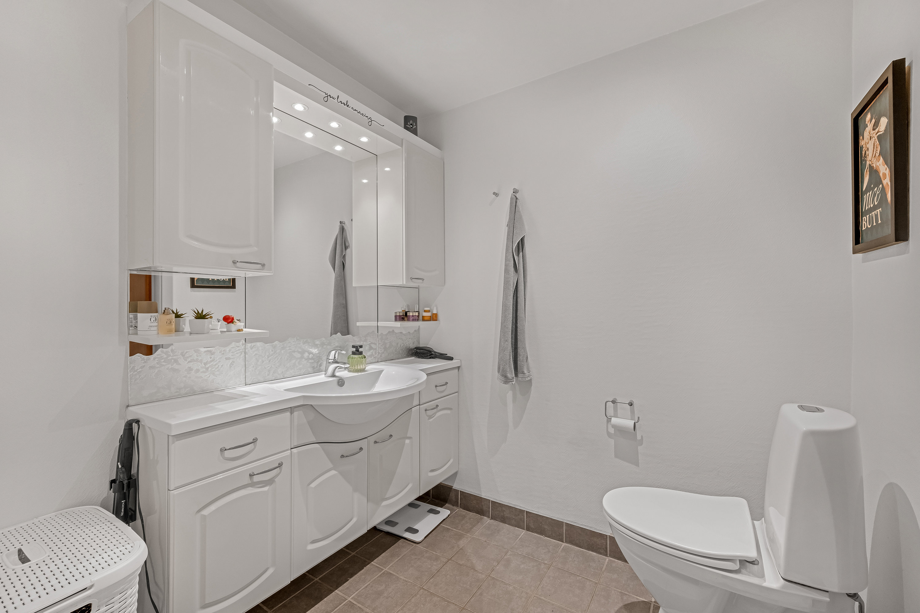 Fremhævet badeværelse billede i fuldskærmstilstand. Billede af Baunbækvej 3, 6880 Tarm