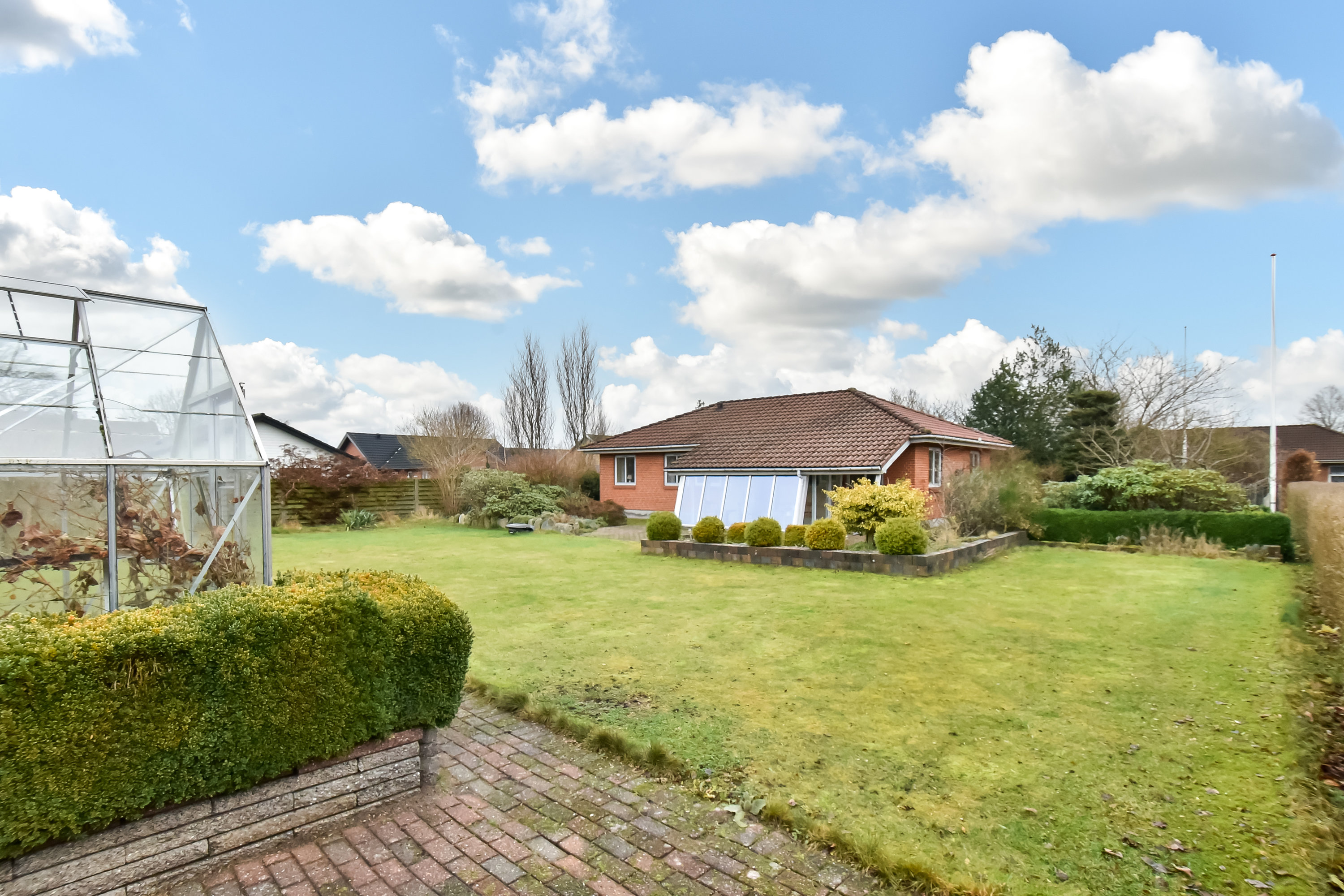 Fremhævet have billede i fuldskærmstilstand. Billede af Tømmerpladsen 7, Simmelkær, 7451 Sunds