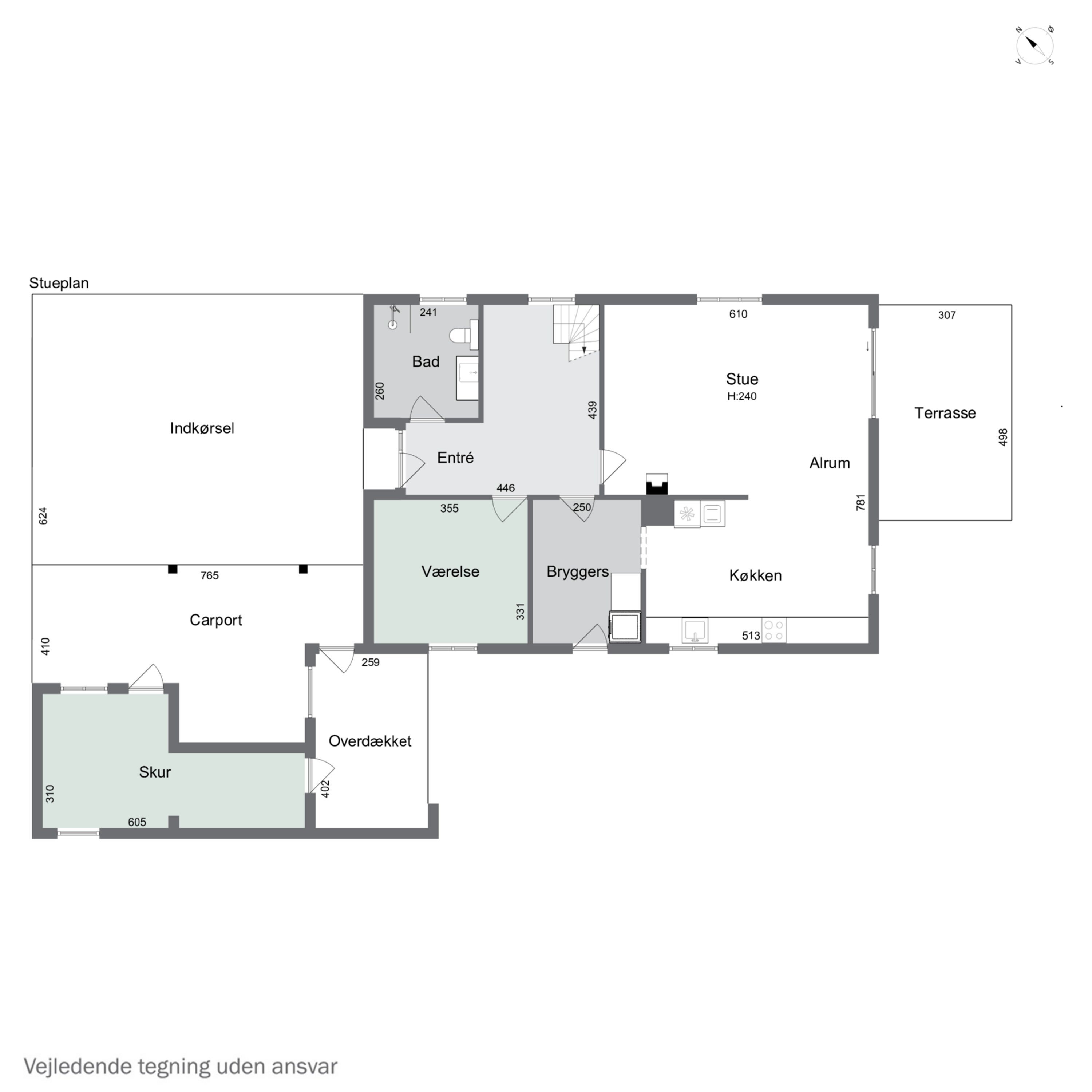 Plantegninger billede af Næråparken 8, Sønder Nærå, 5792 Årslev