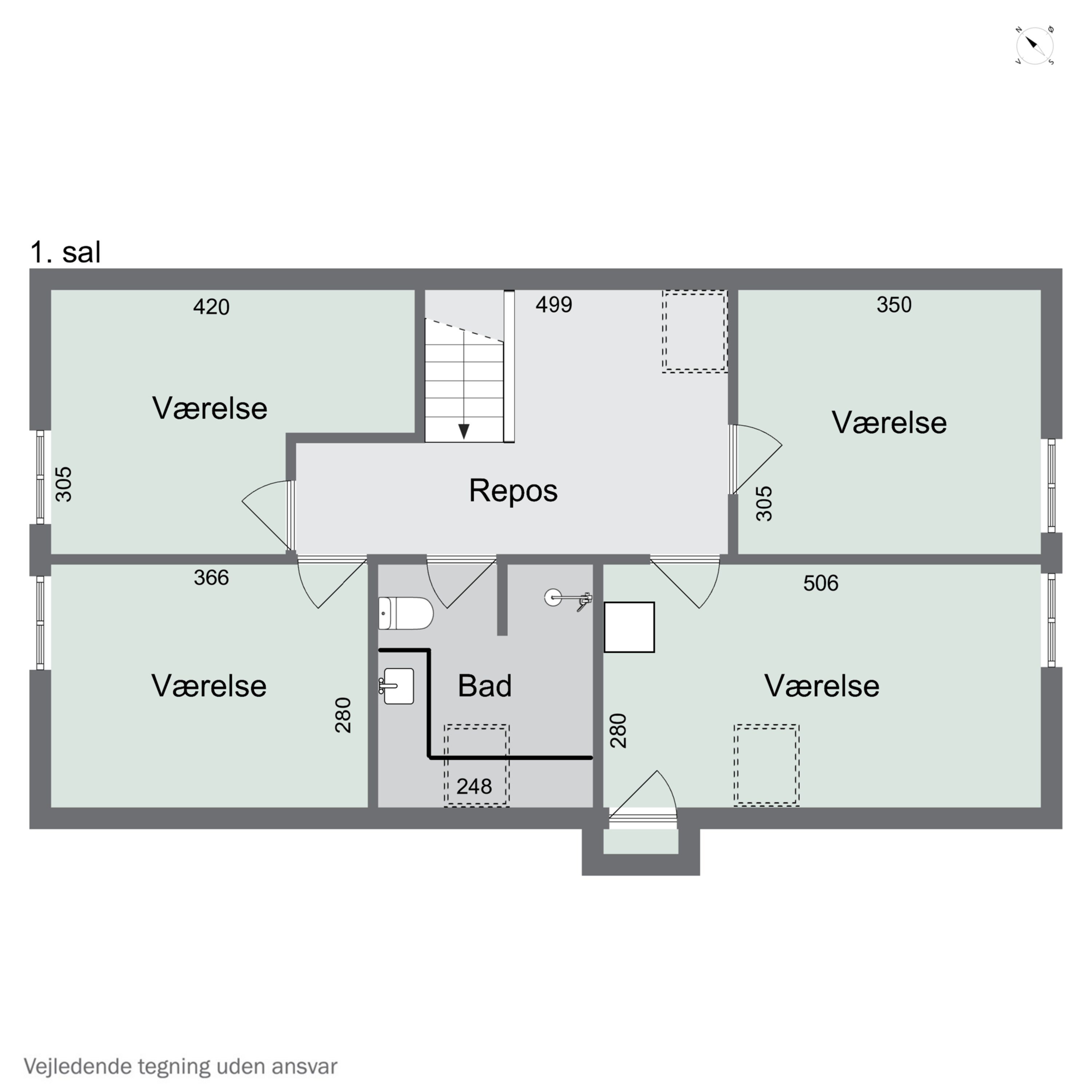 Plantegninger billede af Næråparken 8, Sønder Nærå, 5792 Årslev