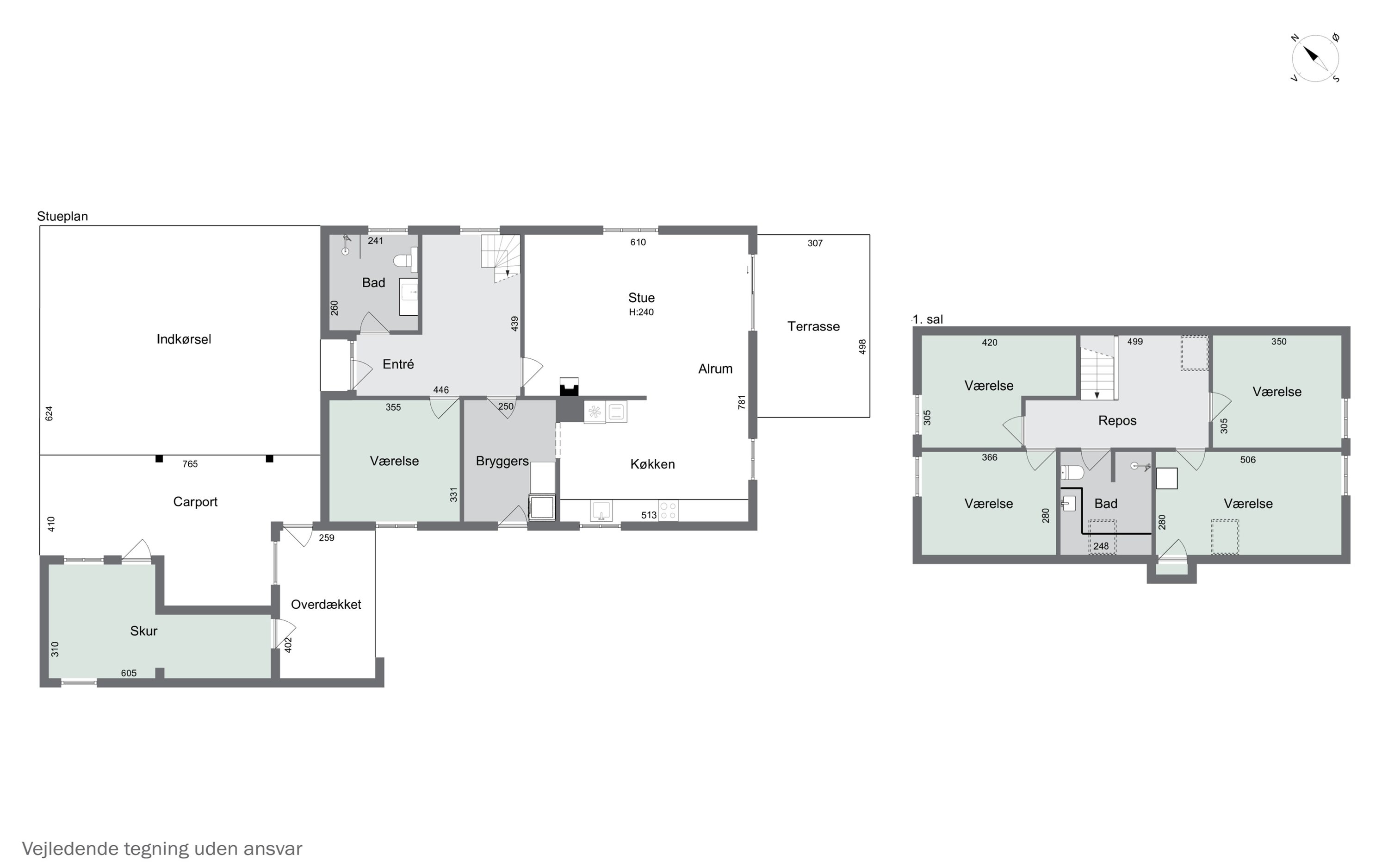 Plantegninger billede af Næråparken 8, Sønder Nærå, 5792 Årslev