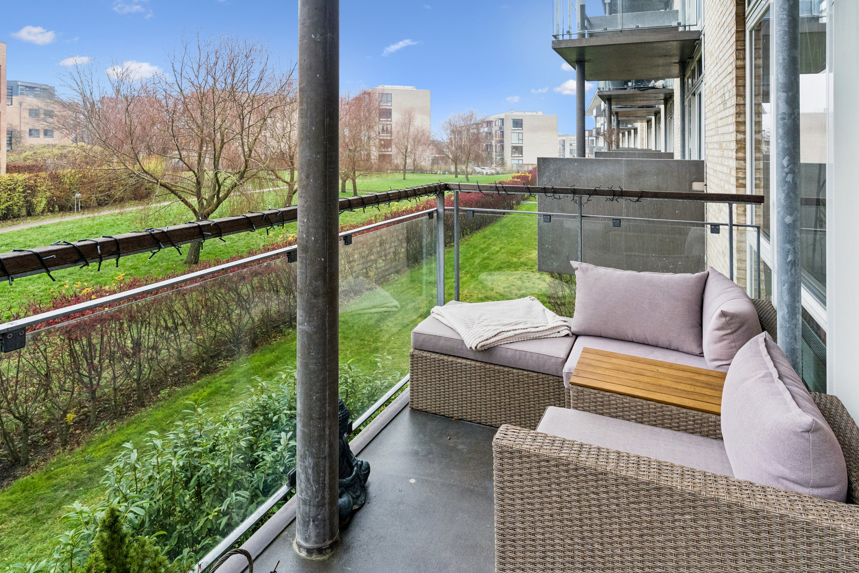 Miniaturebillede 1: terrasse. Billede af Baune Alle 2, 1. d., 2800 Kongens Lyngby