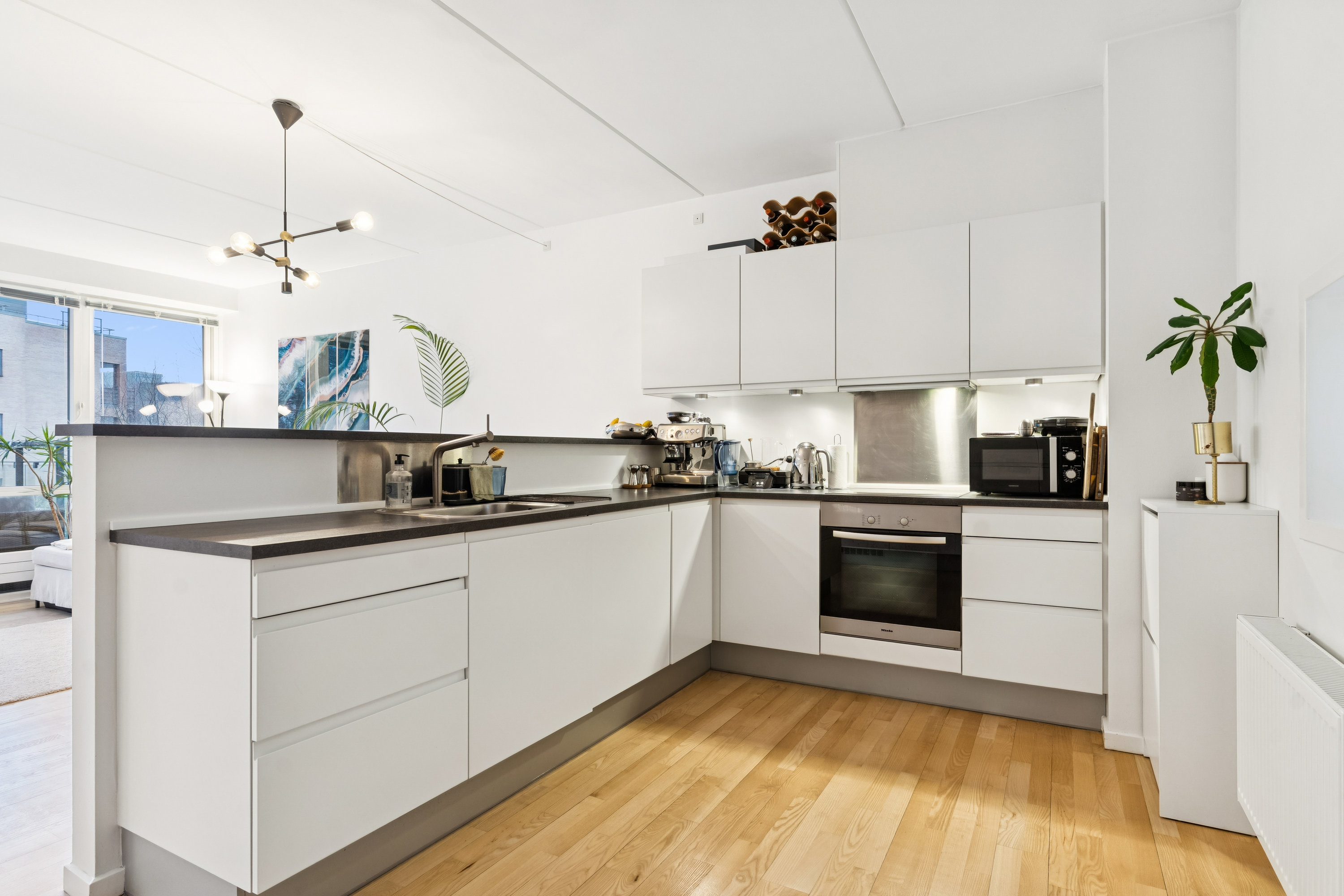 Fremhævet køkken billede i fuldskærmstilstand. Billede af Baune Alle 2, 1. d., 2800 Kongens Lyngby