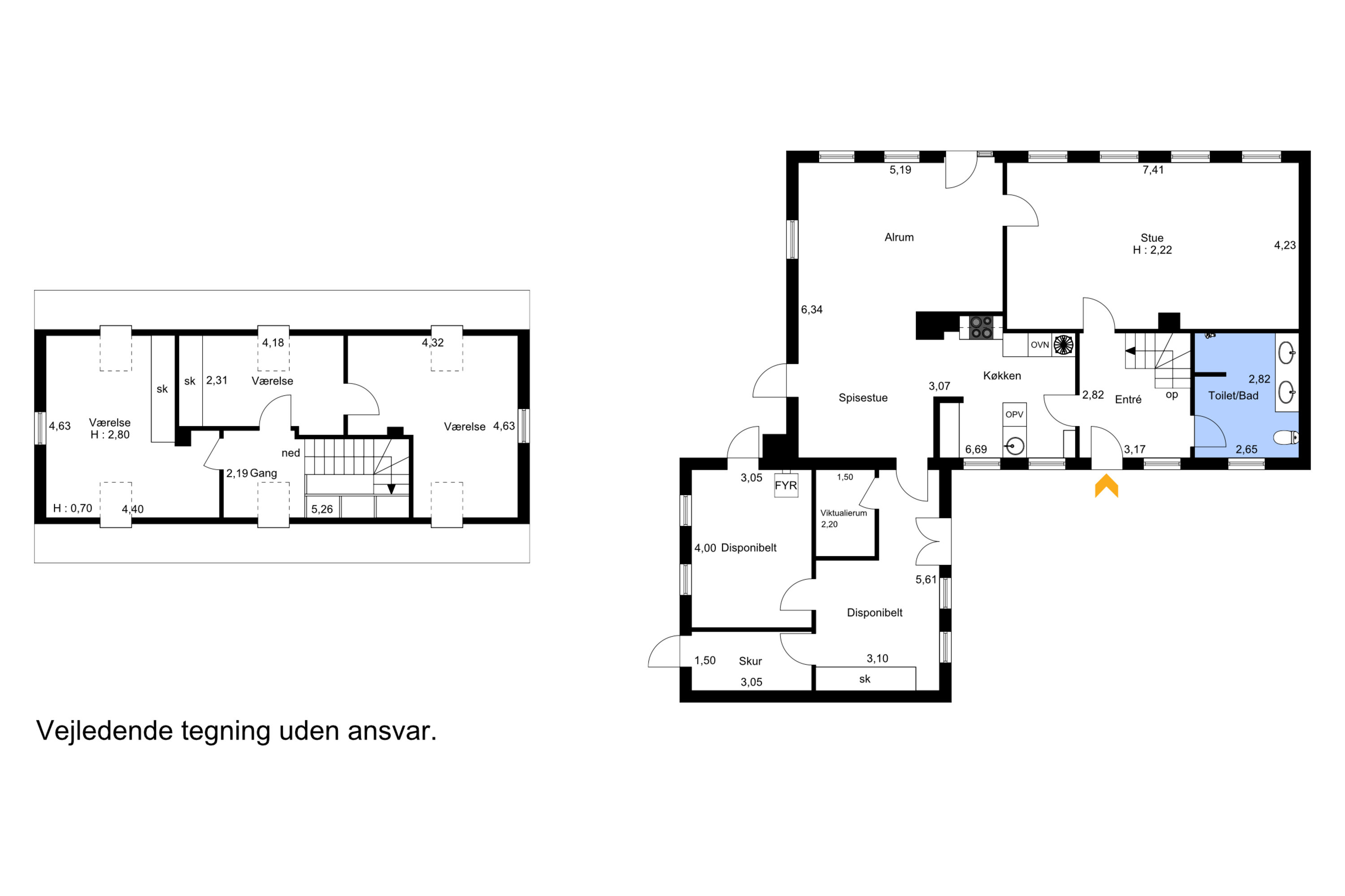 Plantegninger billede af Møllebæk 24, Haldrup, 8700 Horsens