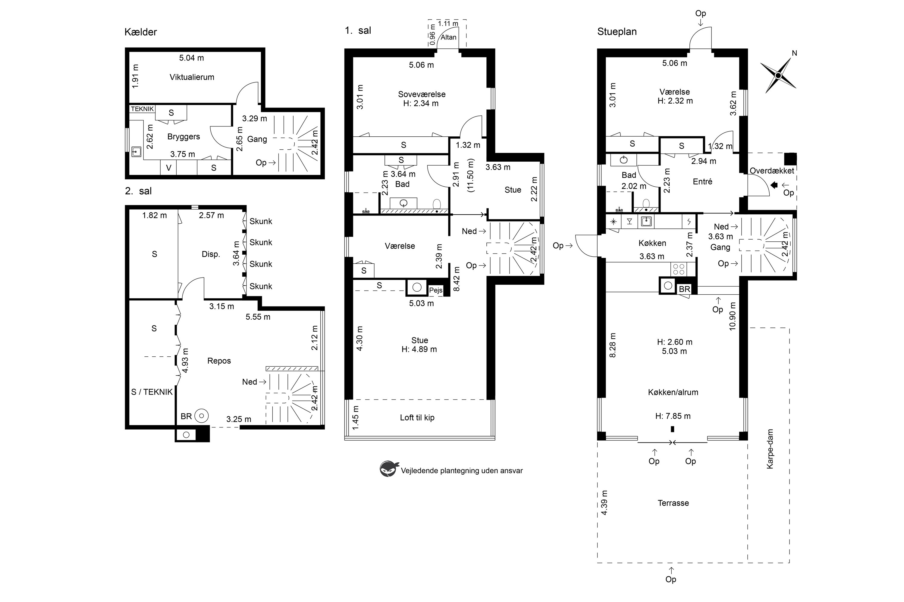 Plantegninger billede af Løkkevej 2B, 2791 Dragør