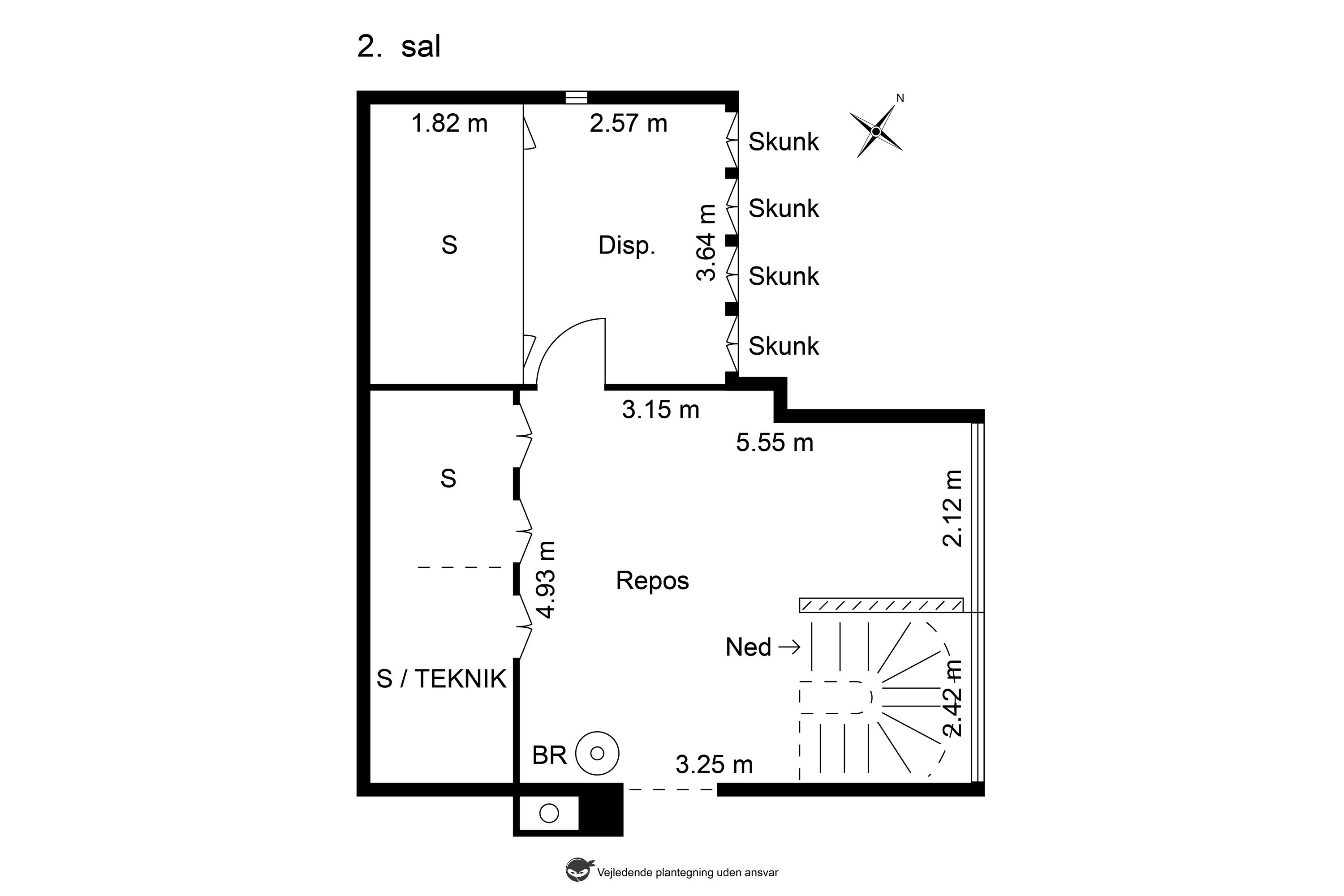 Plantegninger billede af Løkkevej 2B, 2791 Dragør