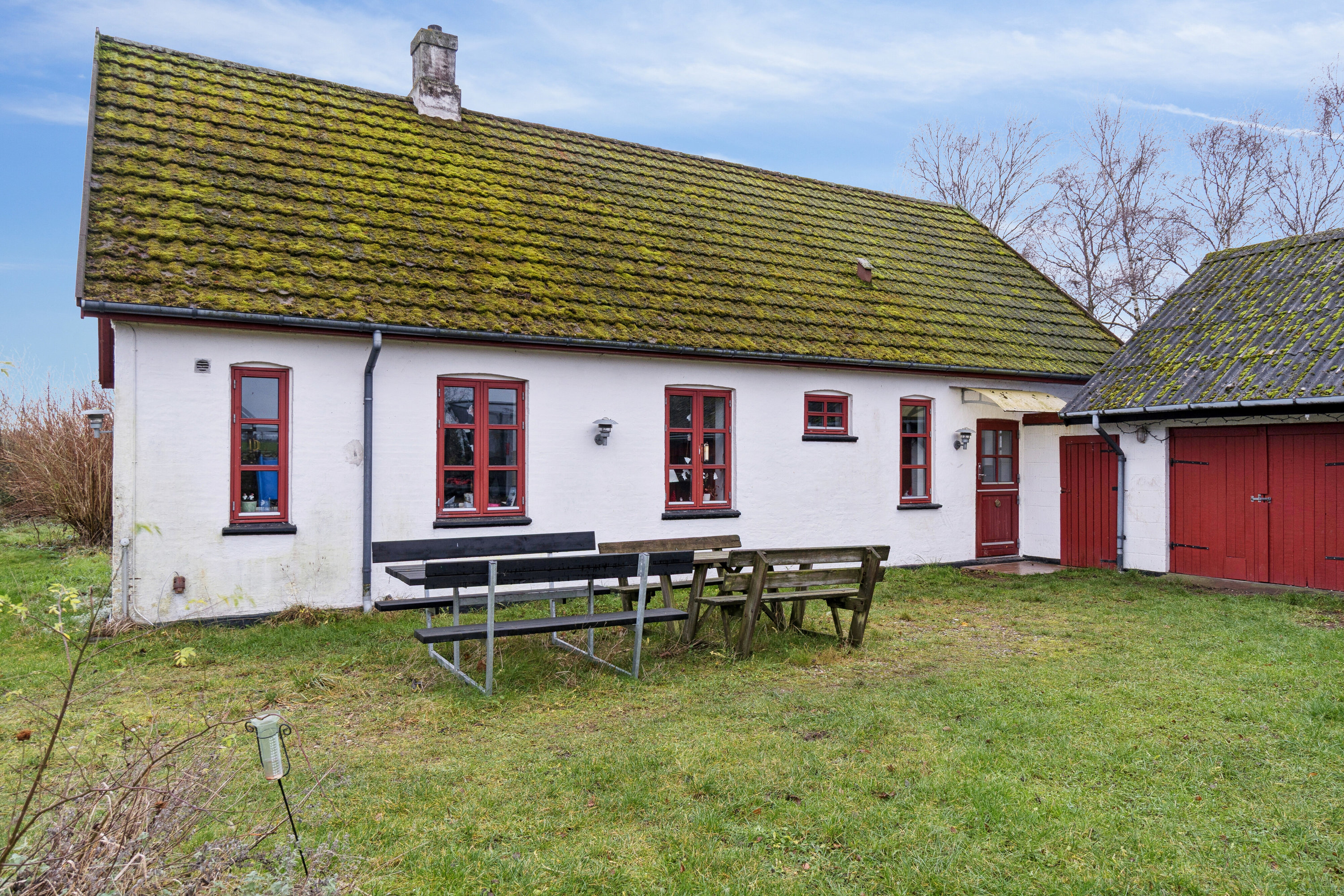 Fremhævet set fra haven billede i fuldskærmstilstand. Billede af Katrinevej 28, Gimlinge, 4200 Slagelse