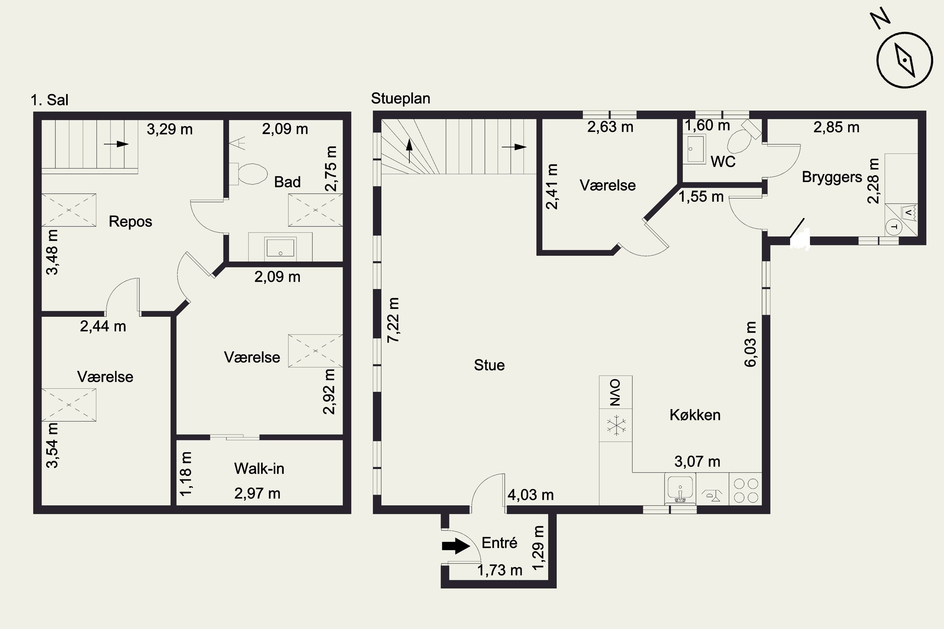Plantegninger billede af Søndergade 25, 9300 Sæby
