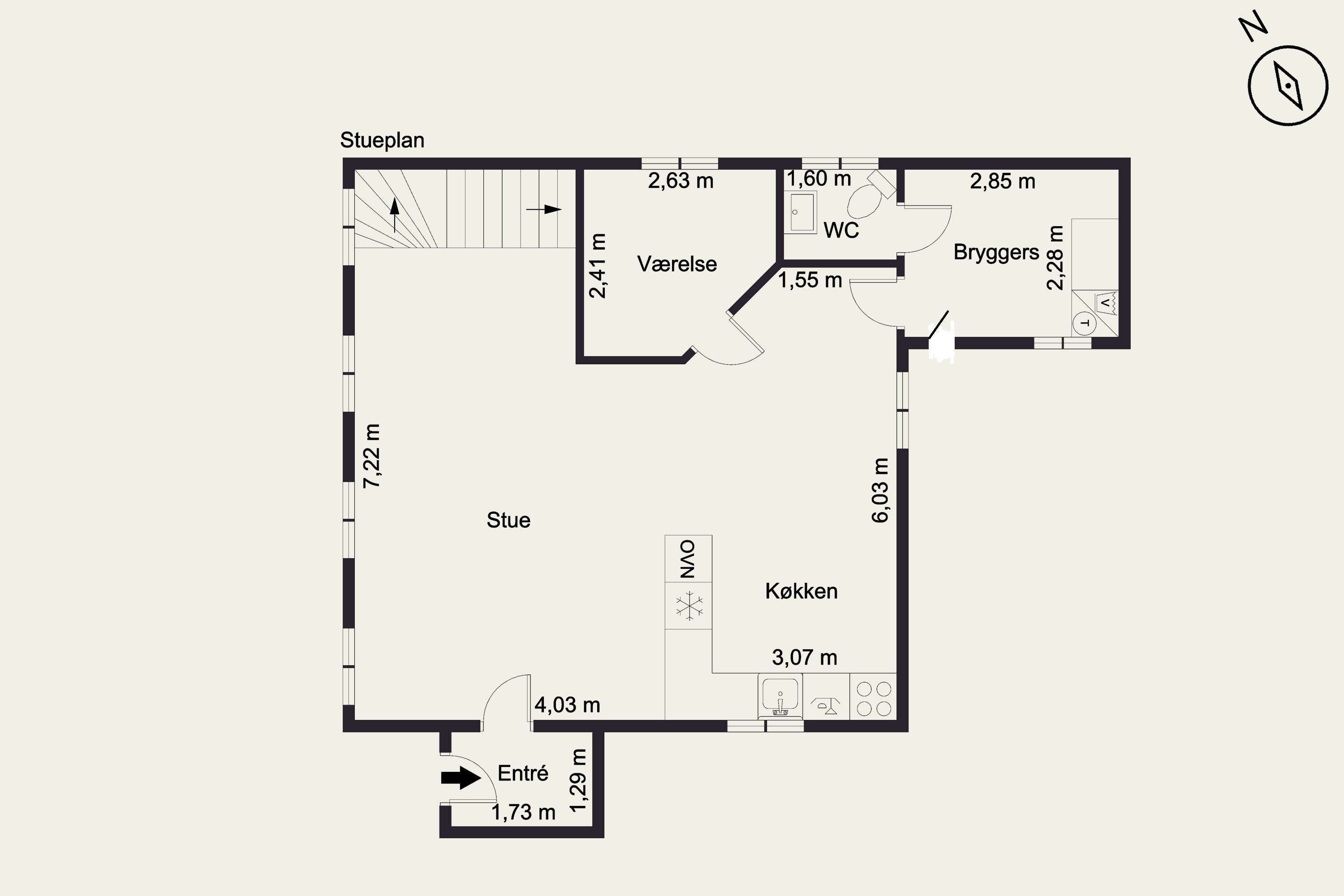 Plantegninger billede af Søndergade 25, 9300 Sæby